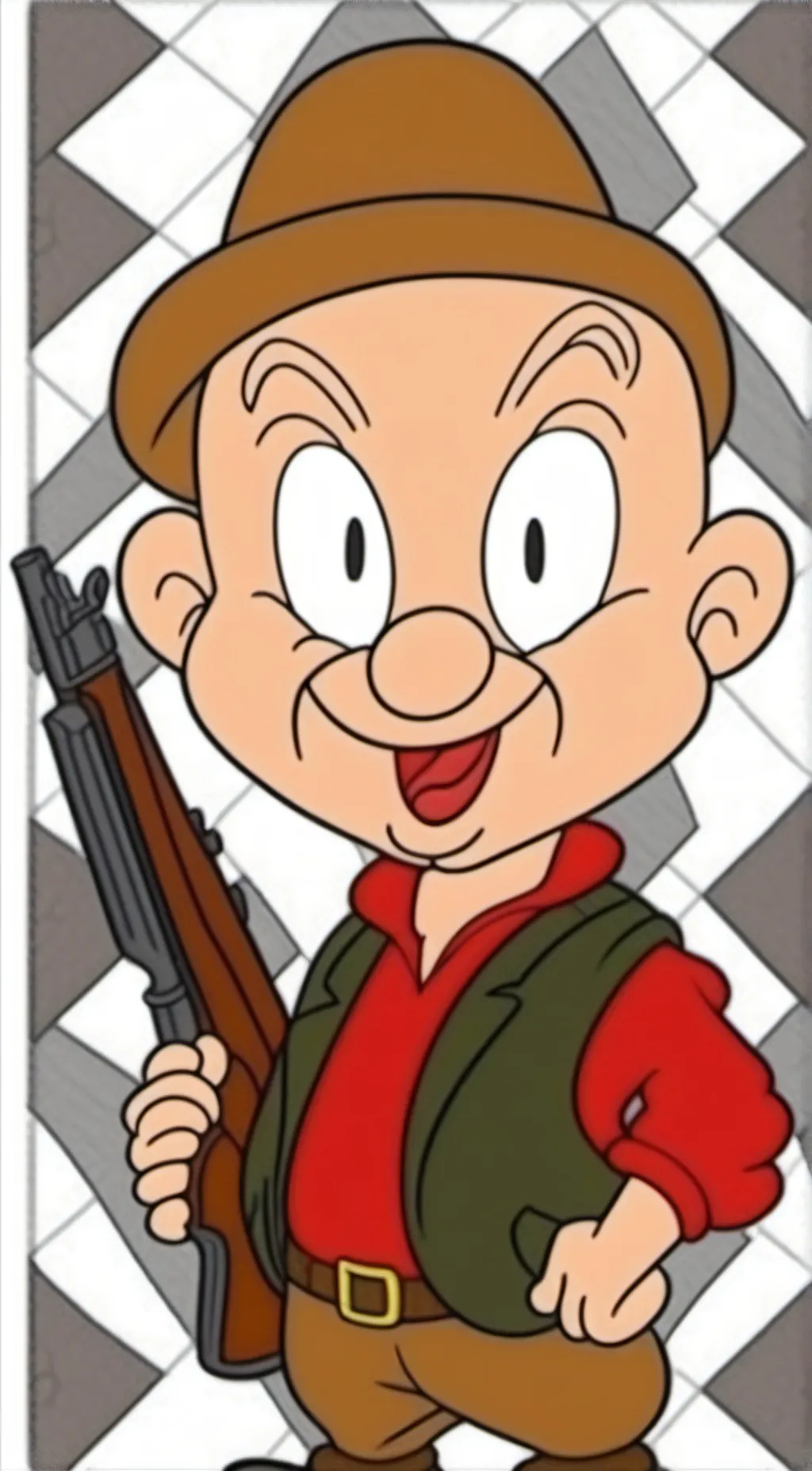 ai character: Elmer Fudd background