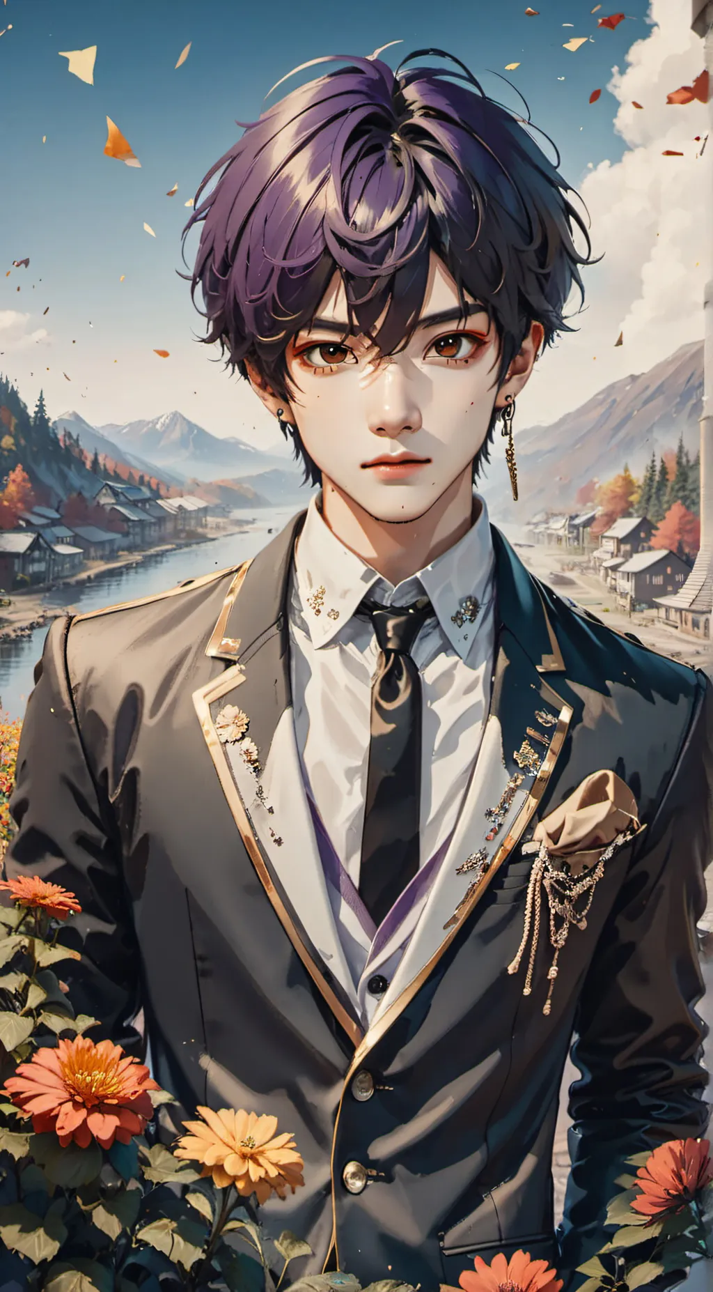 ai character: cute boss background
