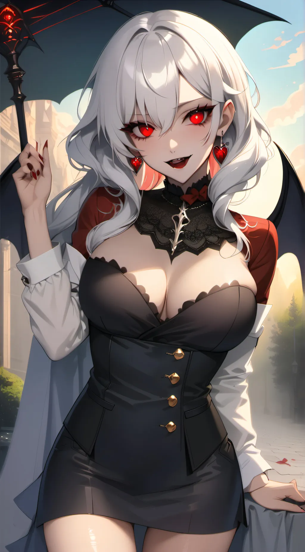 ai character: sexy vampire background