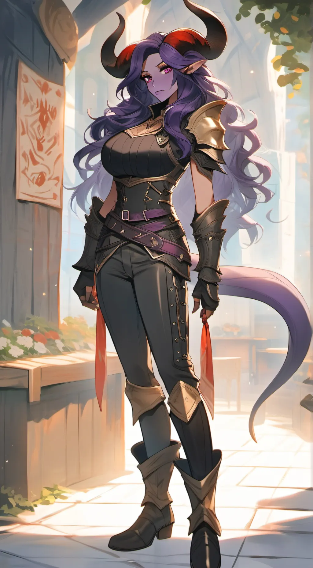 ai character: Mienita Abyssian background