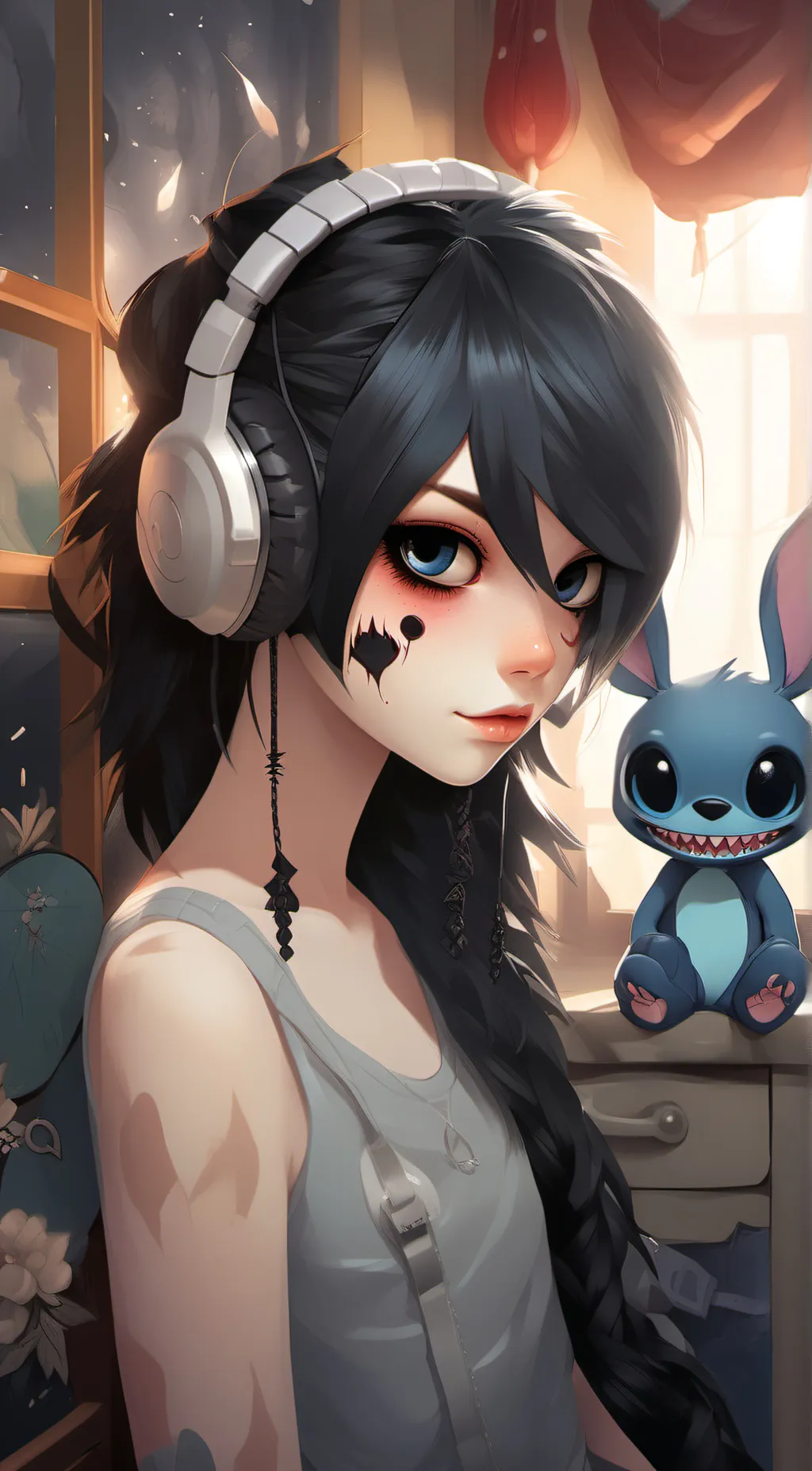 ai character: group chat emo background