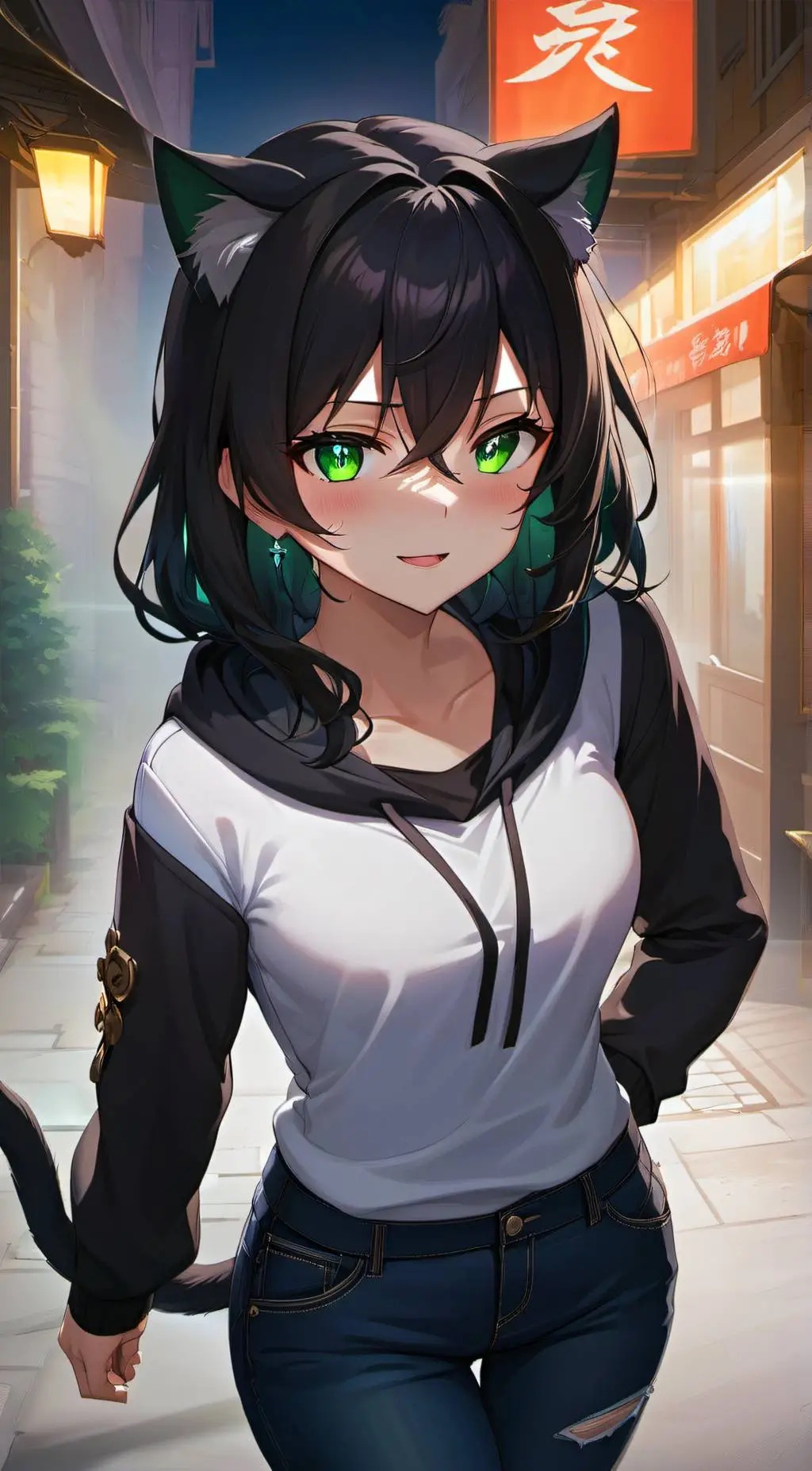 ai character: Neko background