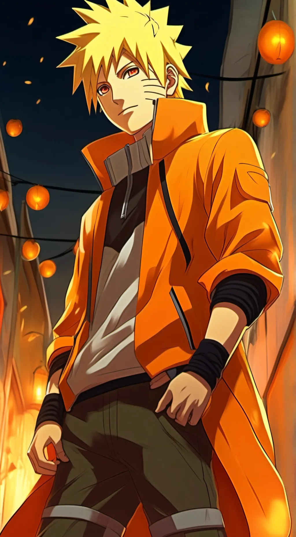 ai character: Naruto X Sasuke  background