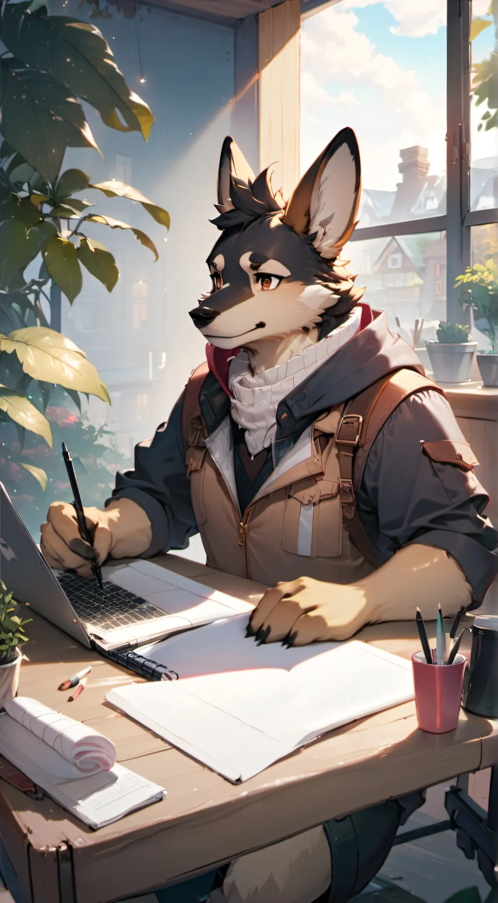 ai character: Rox background