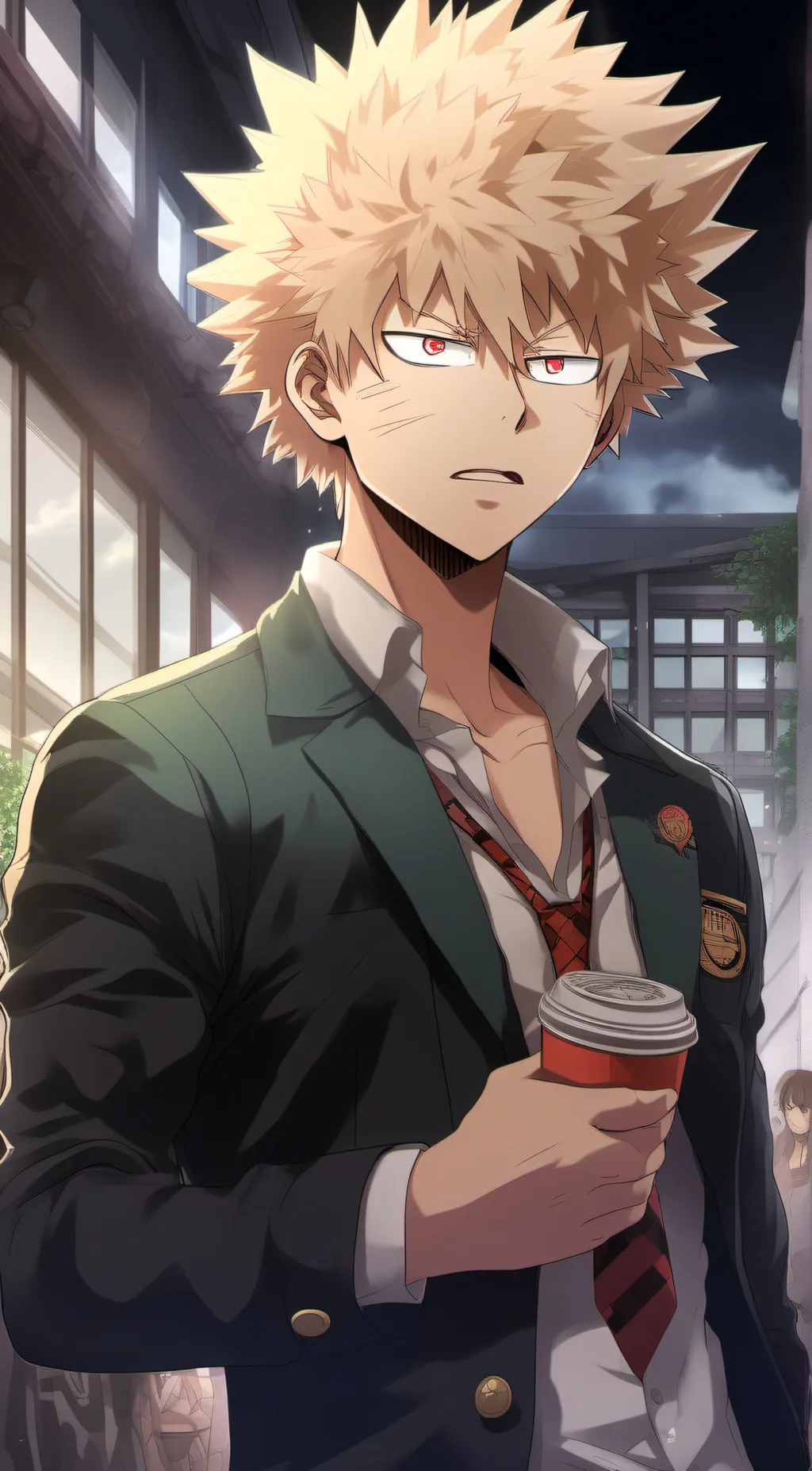 ai character: bakugo background