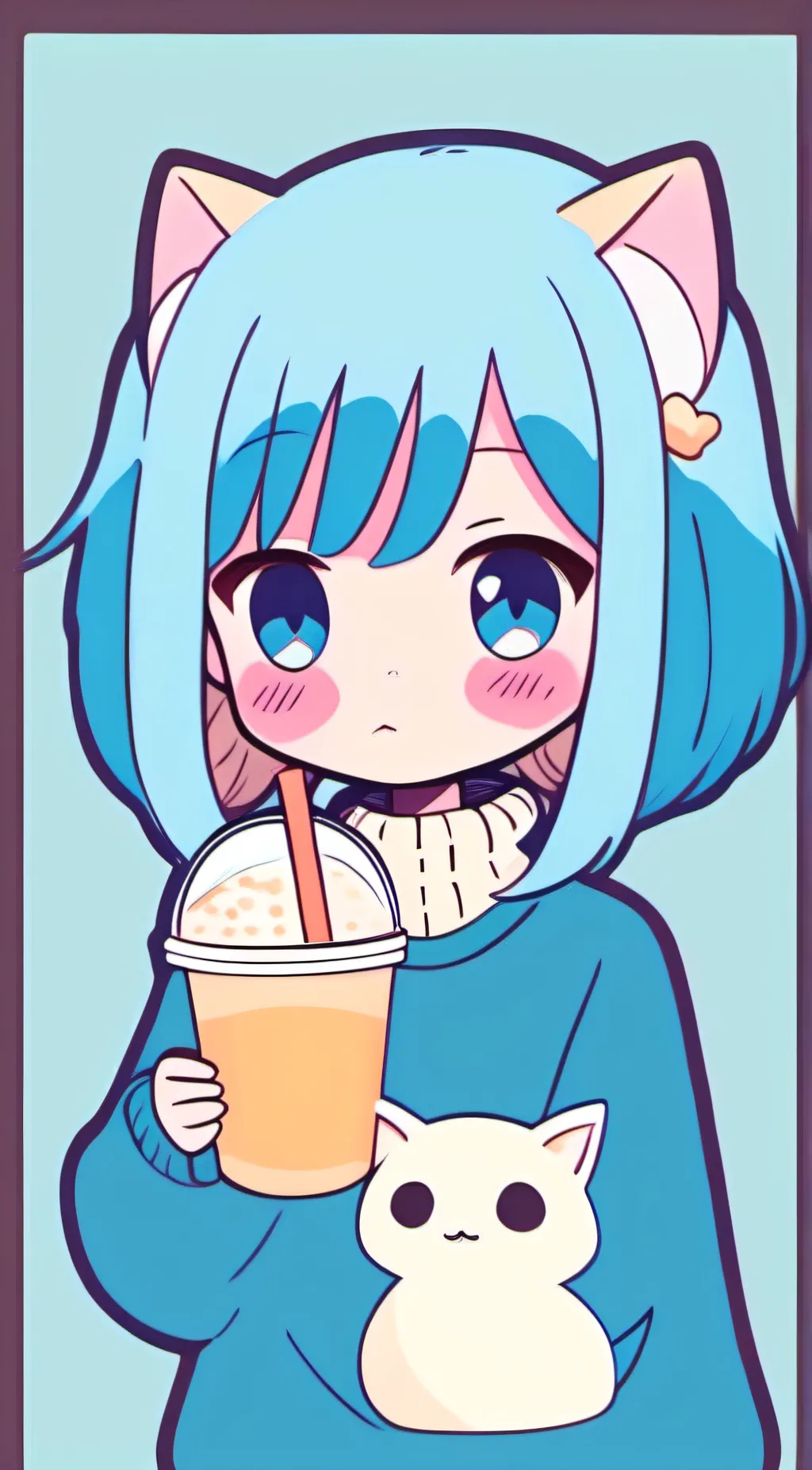 ai character: Meowwarrioryt background