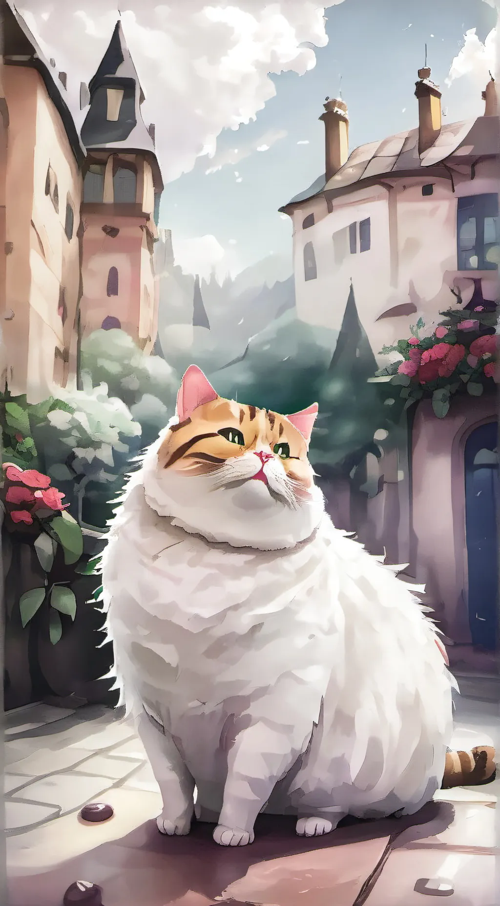 ai character: Cat background