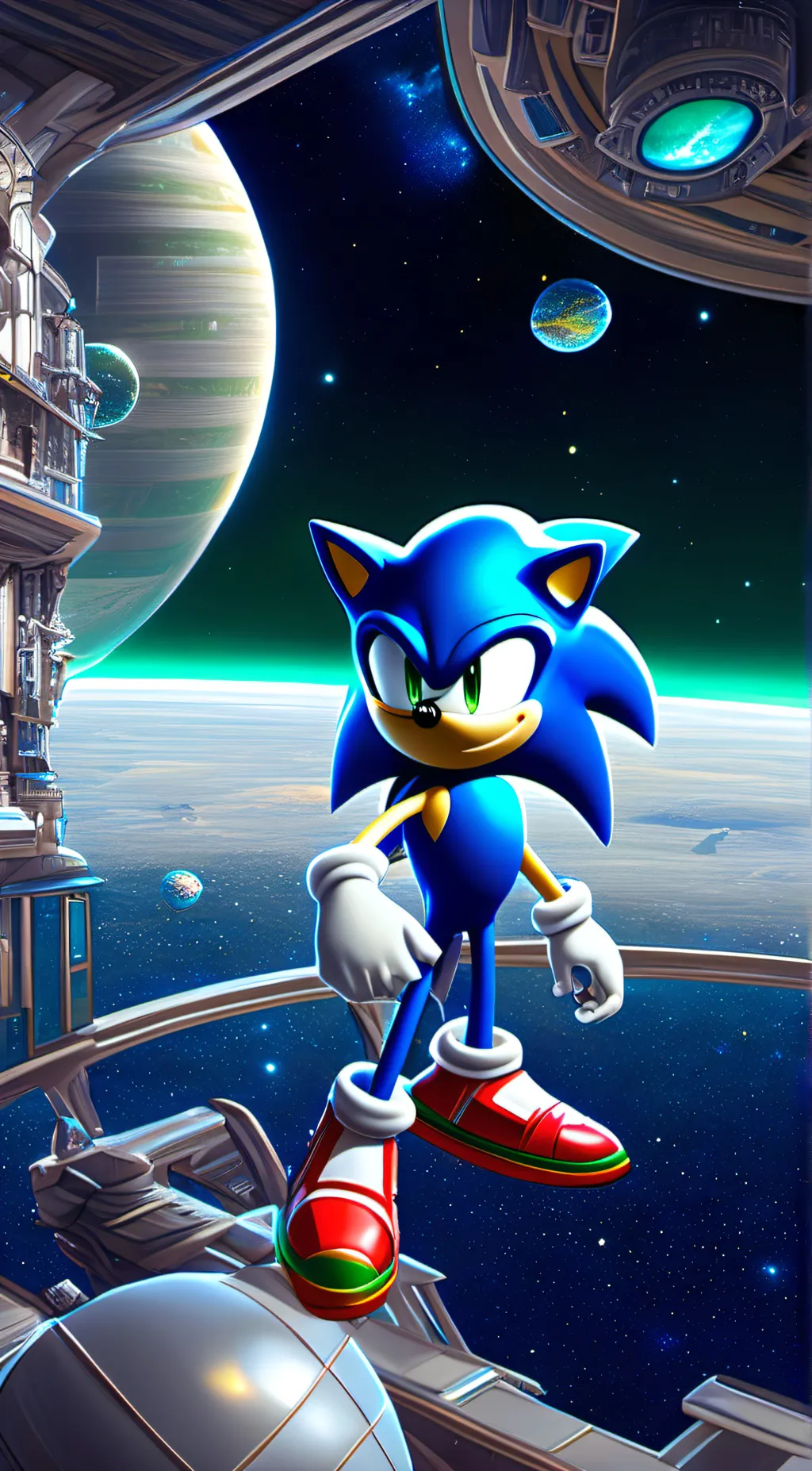 ai character: Sonic The Galaxy background