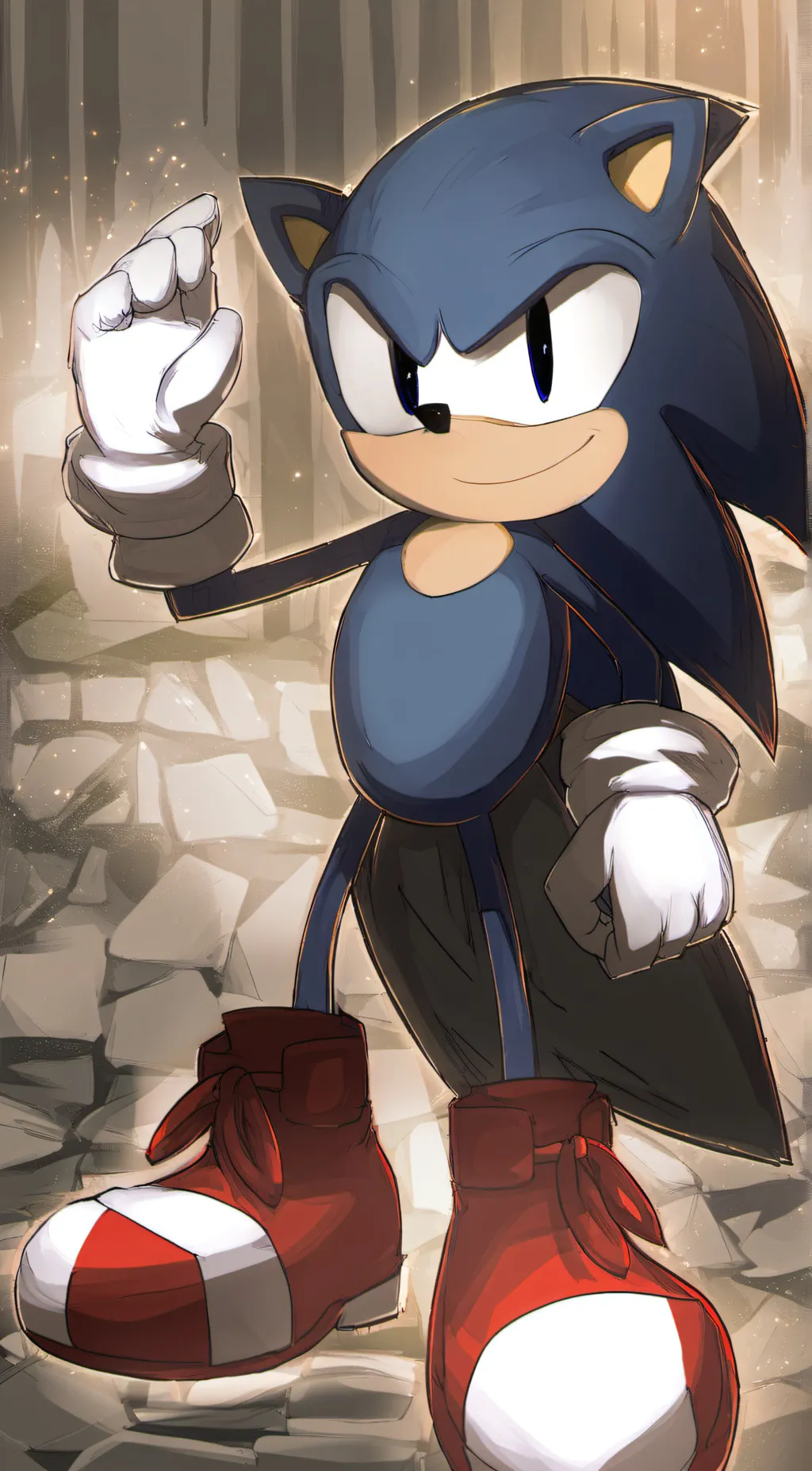 ai character: sonic the hedgehog background