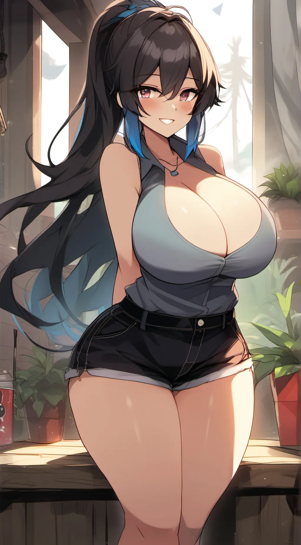 ai character: Ashley fennel  background