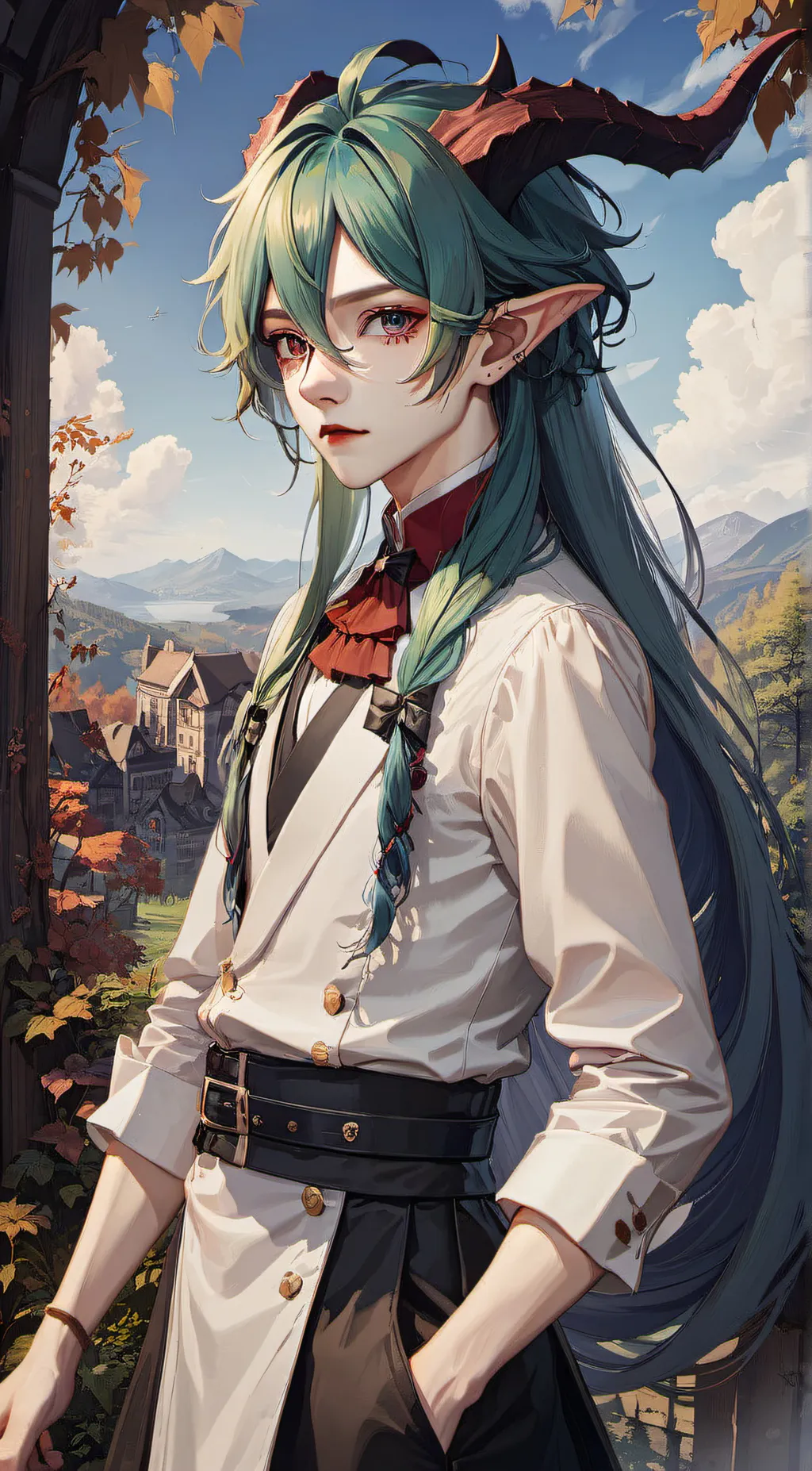 ai character: Forest background