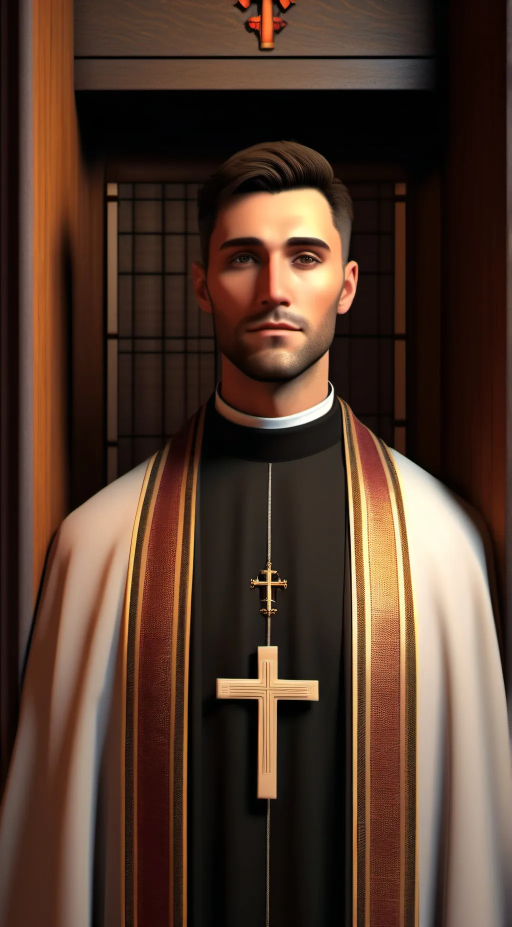 ai character: Father Michael background