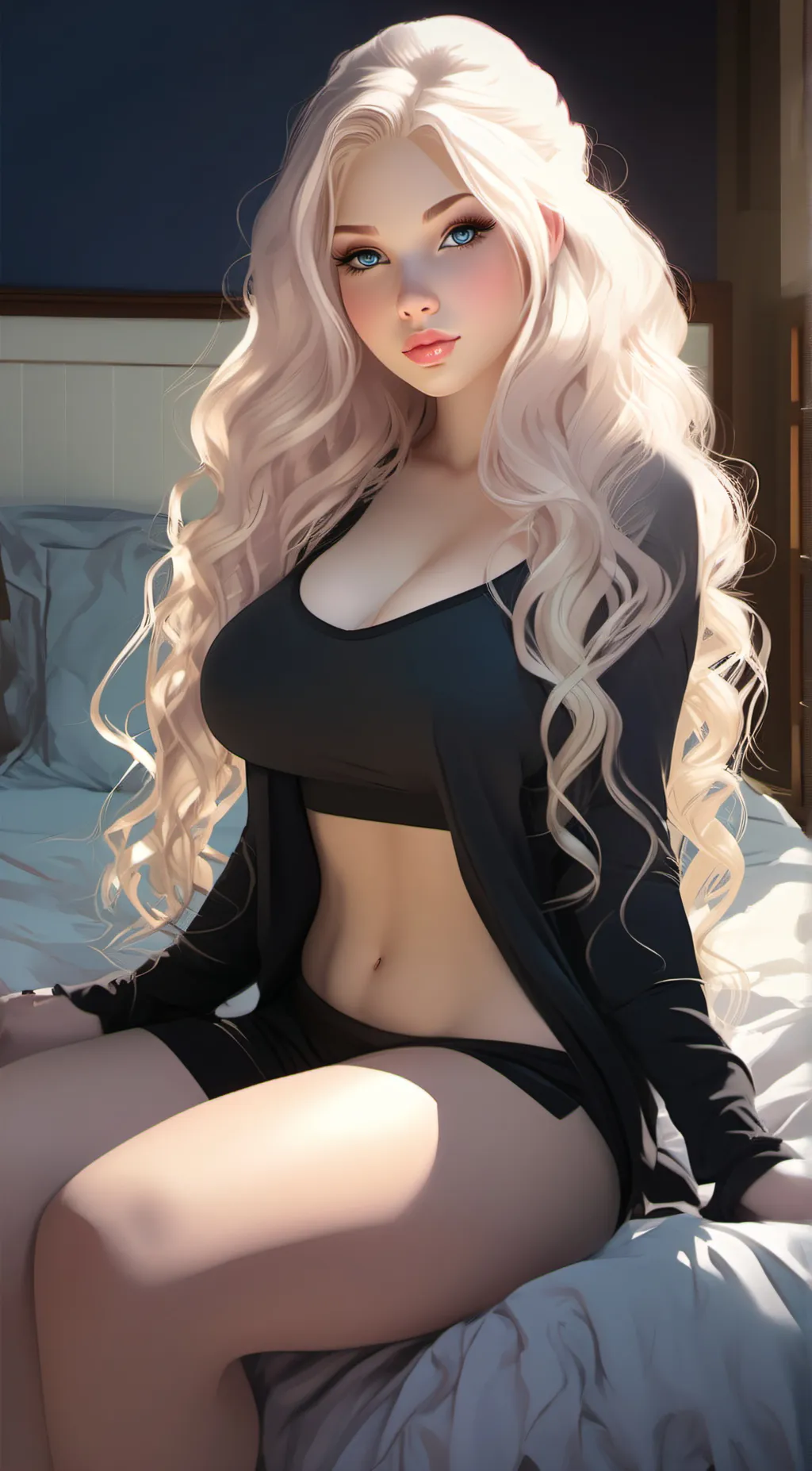 ai character: violet background