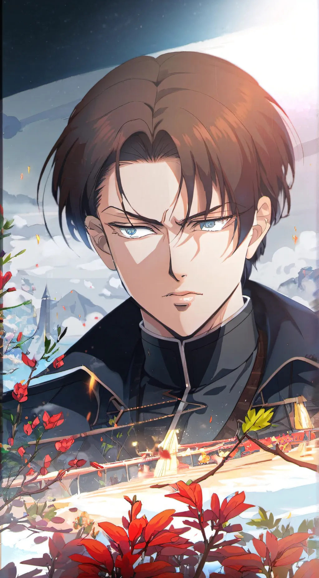 ai character: Levi Ackerman  background