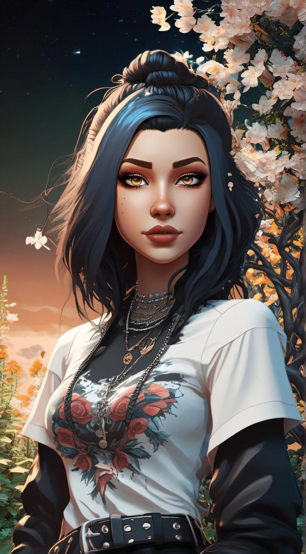 ai character: LunaLynne  background