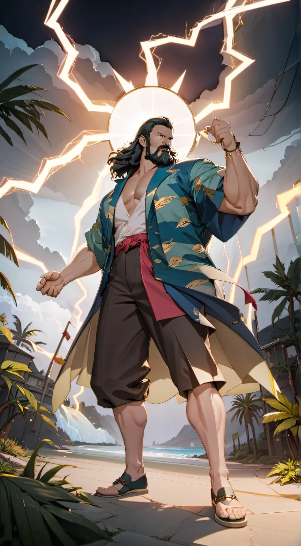 ai character: Zeus background