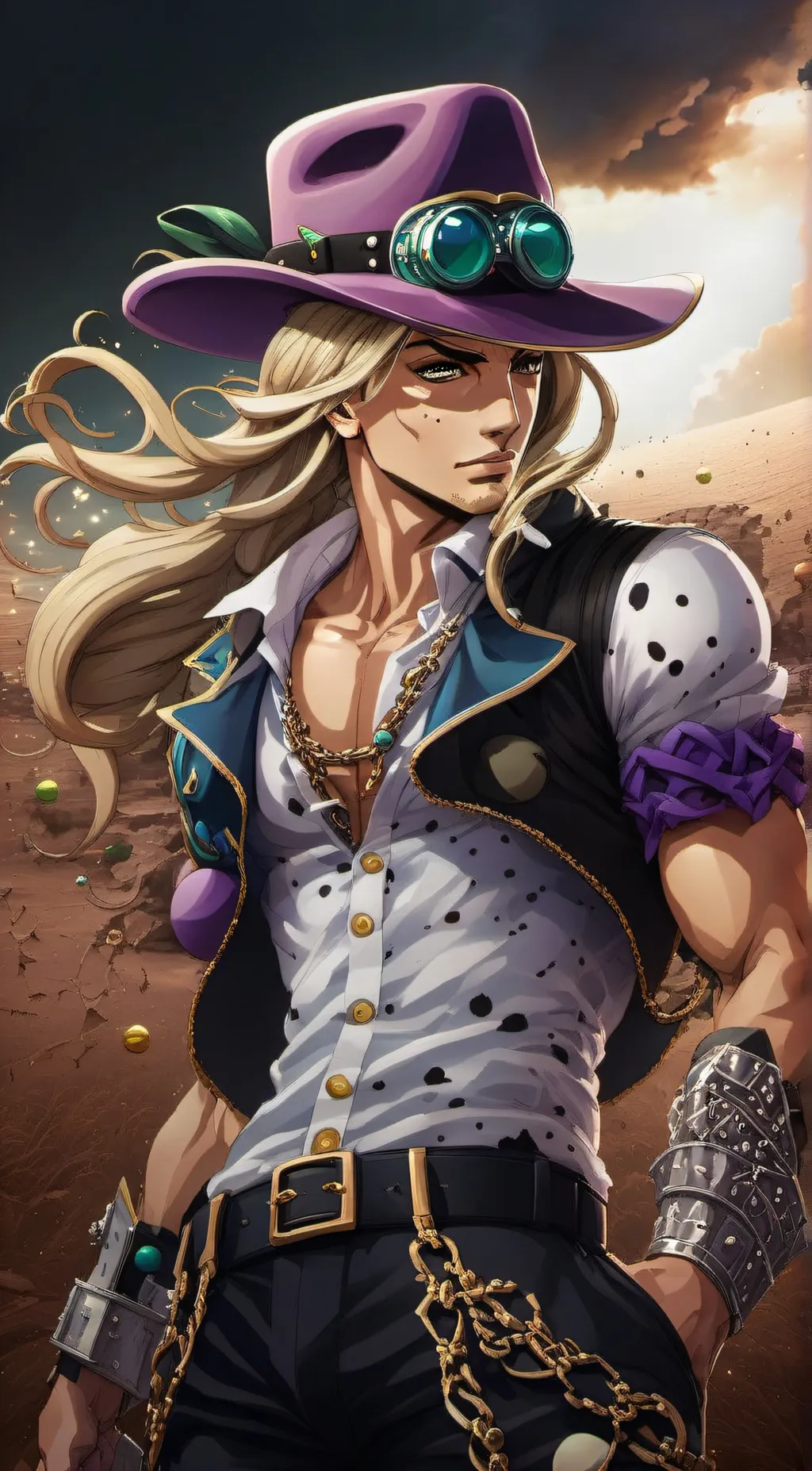 ai character: Gyro Zeppeli background