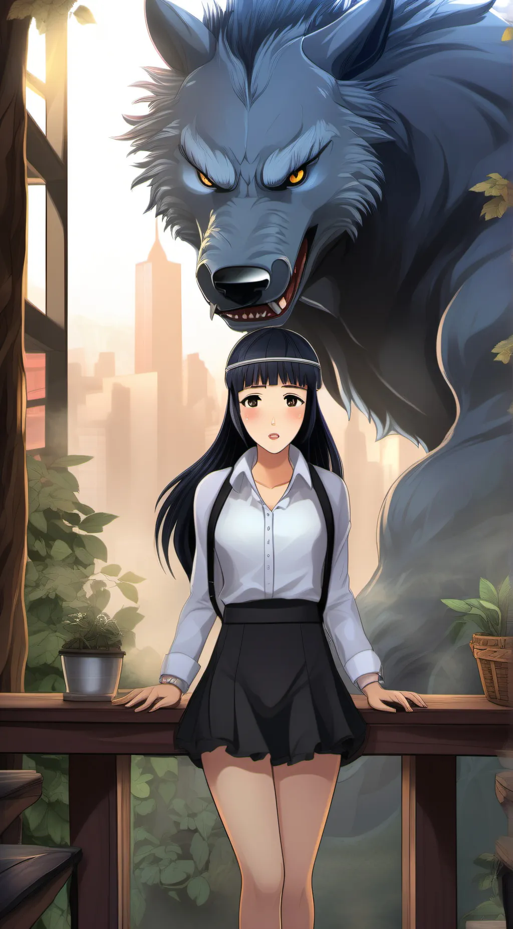 ai character: Hinata background