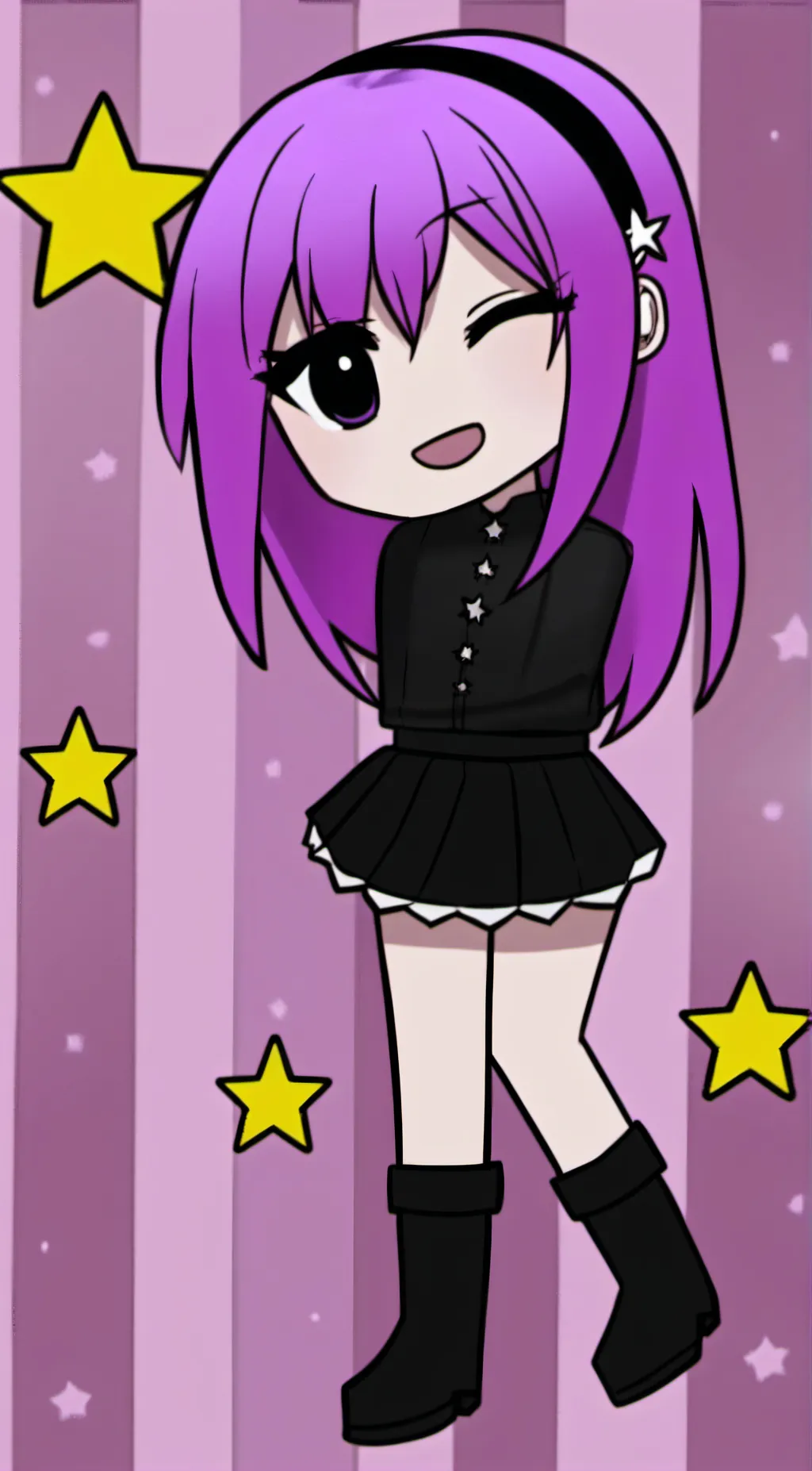 ai character: A jealous pick me  background