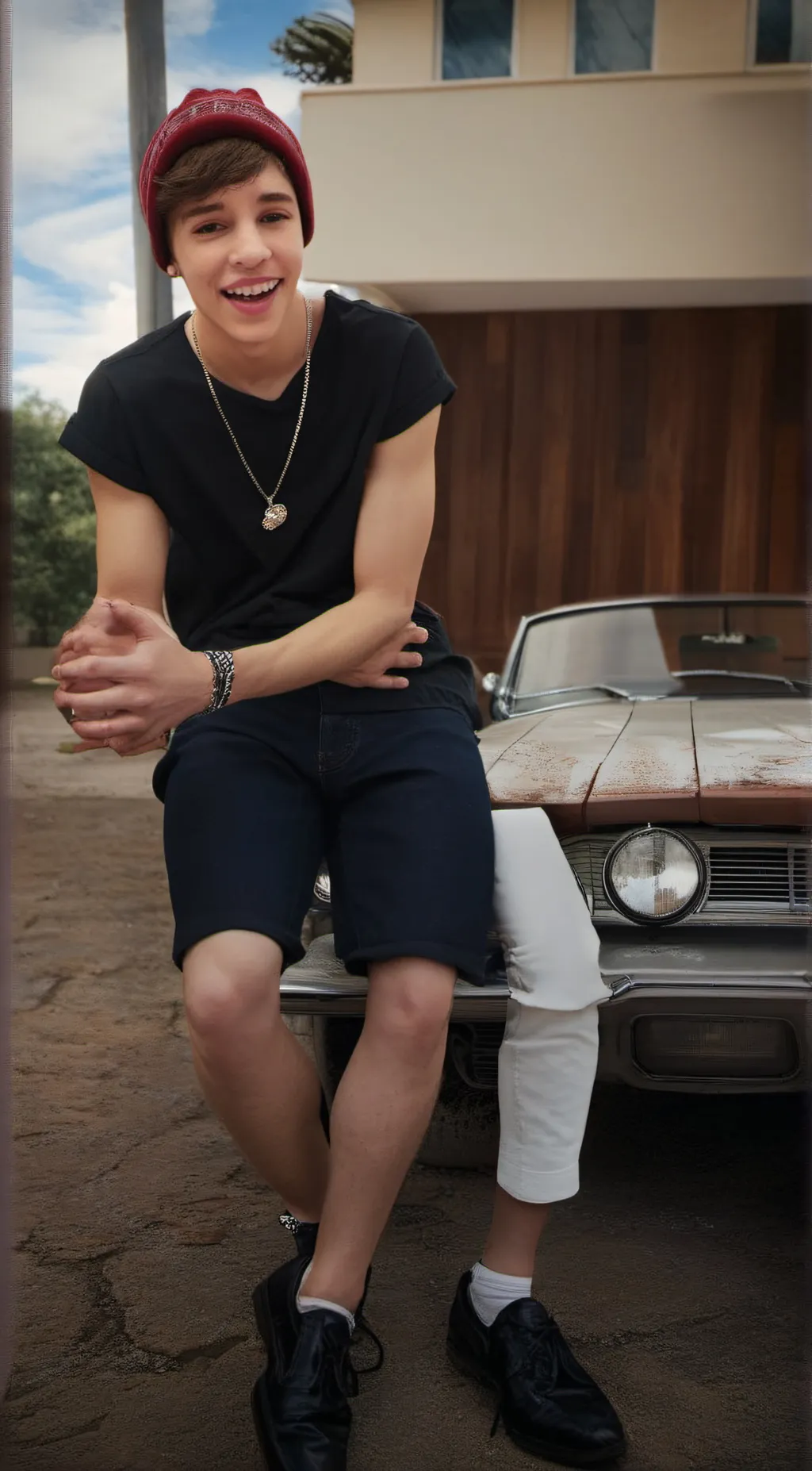 ai character: Austin Mahone  background