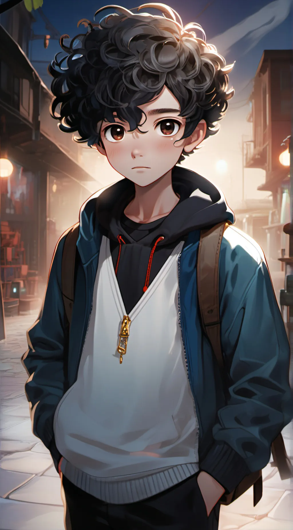 ai character: Naruto  background