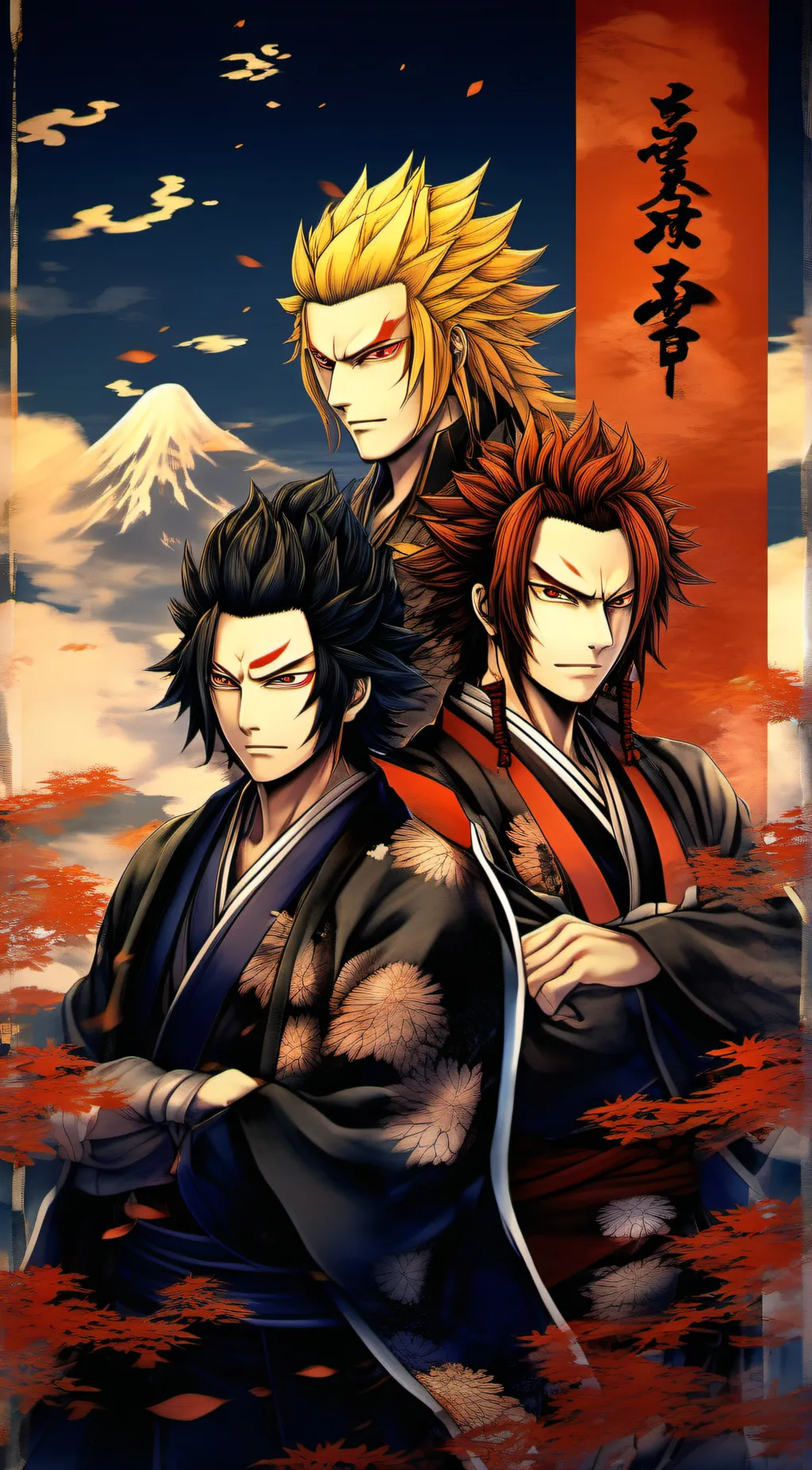 ai character: Inosuke, Zenitsu,  background