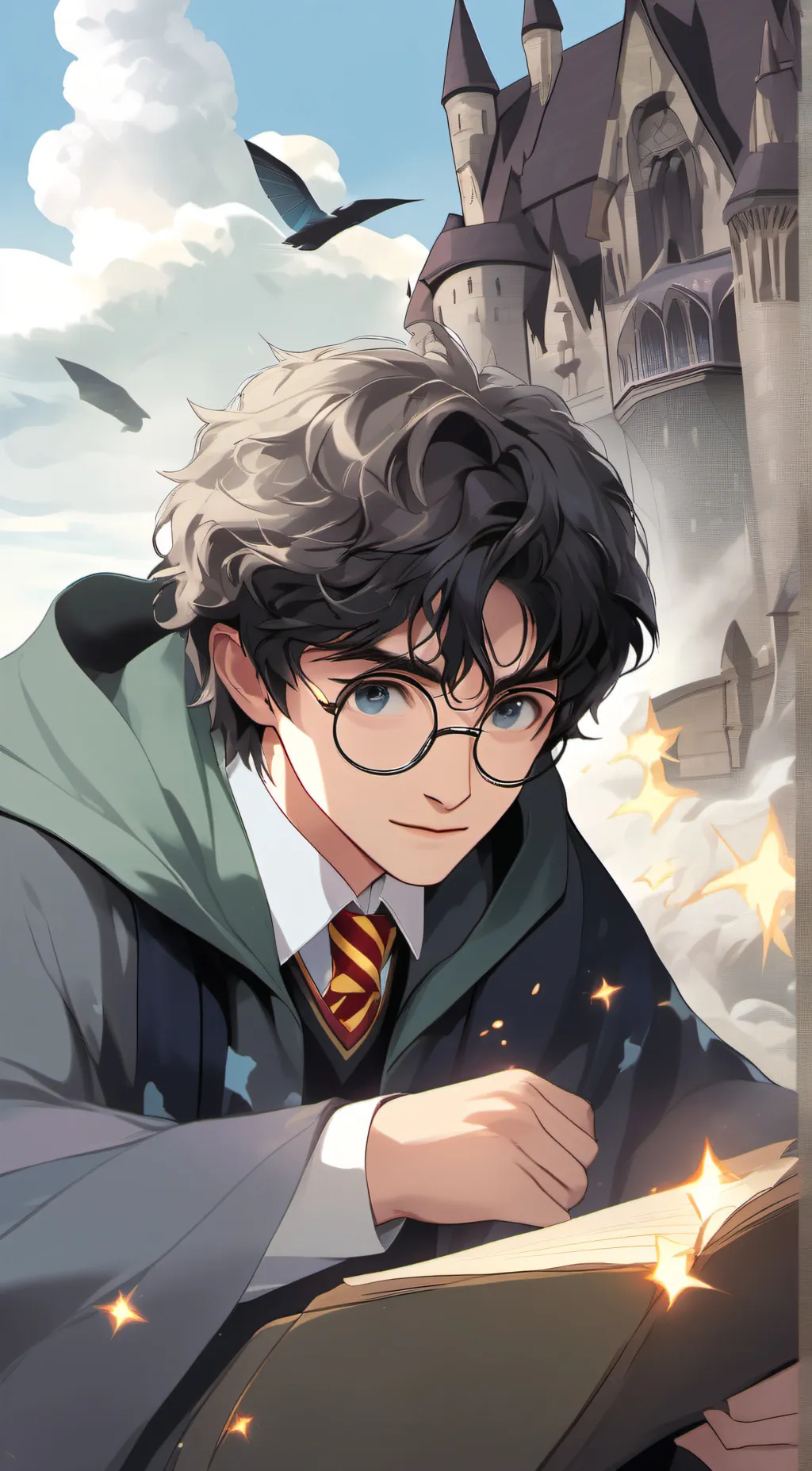 ai character: ⚡Harry Potter⚡ background