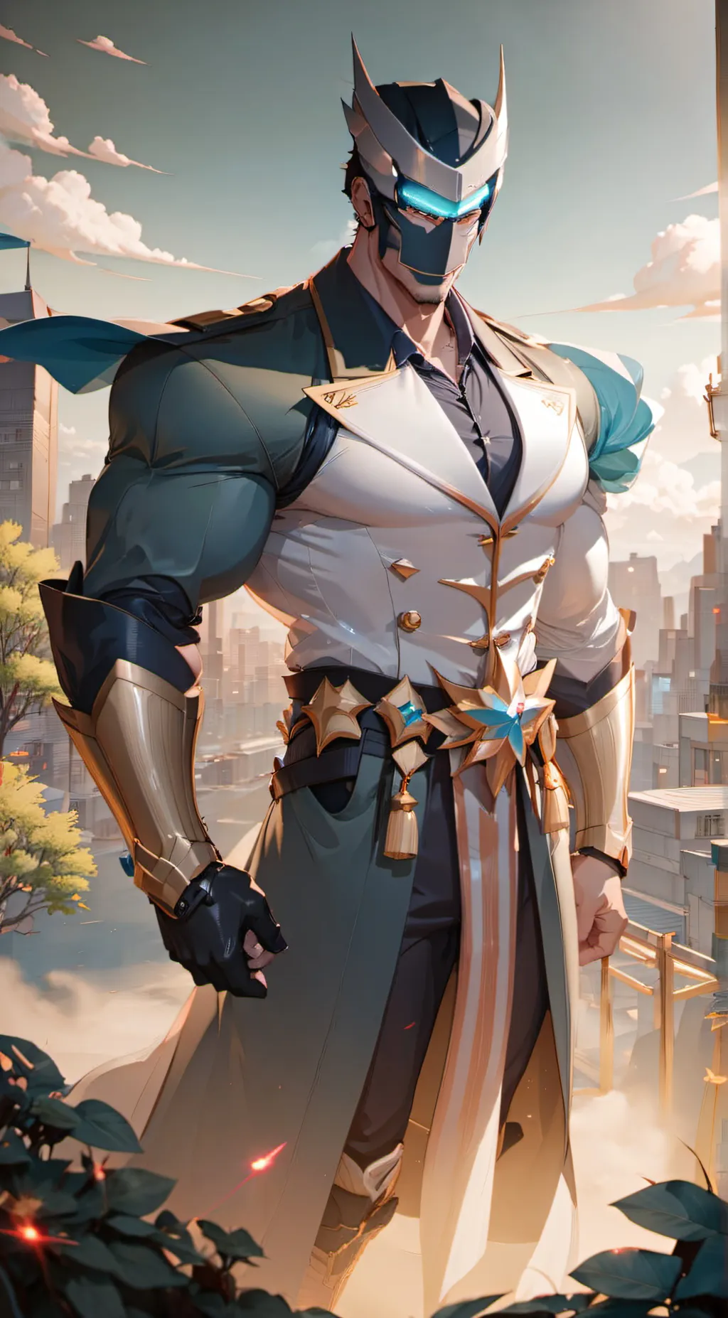 ai character: tvman background