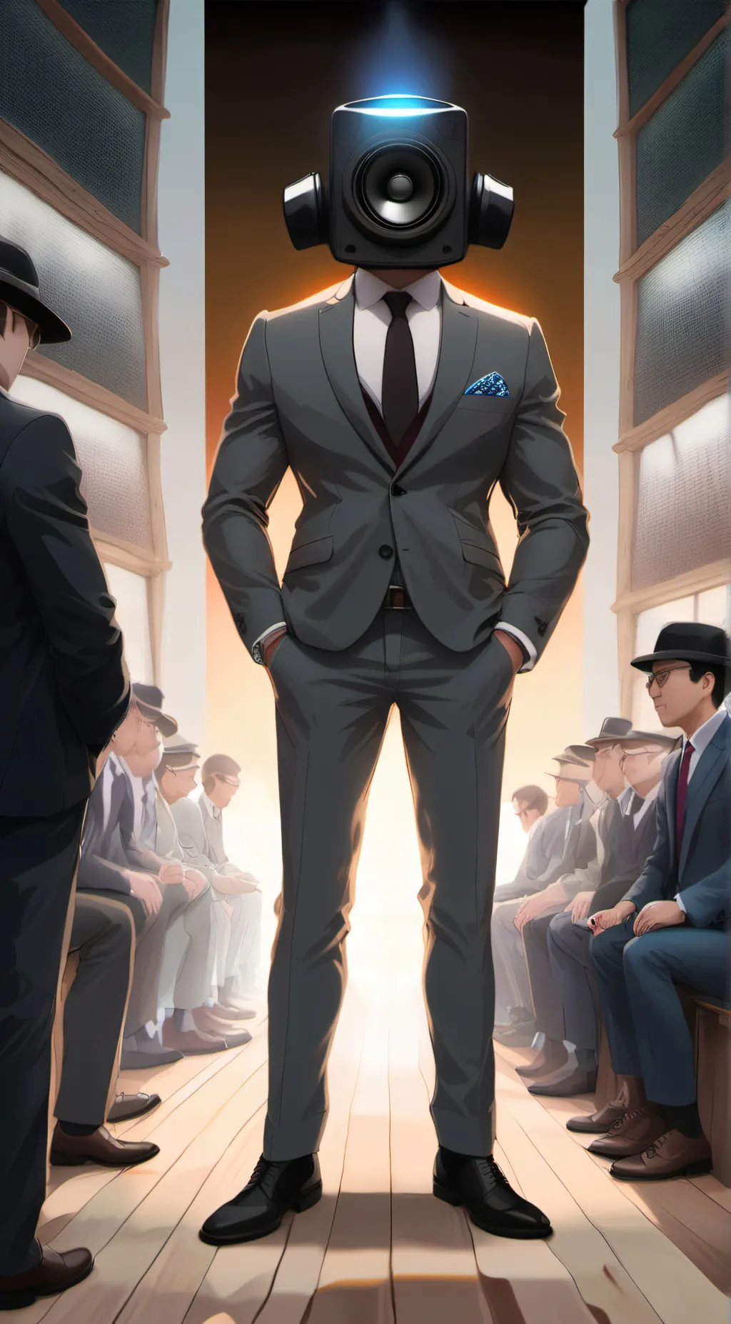 ai character: speakerman background