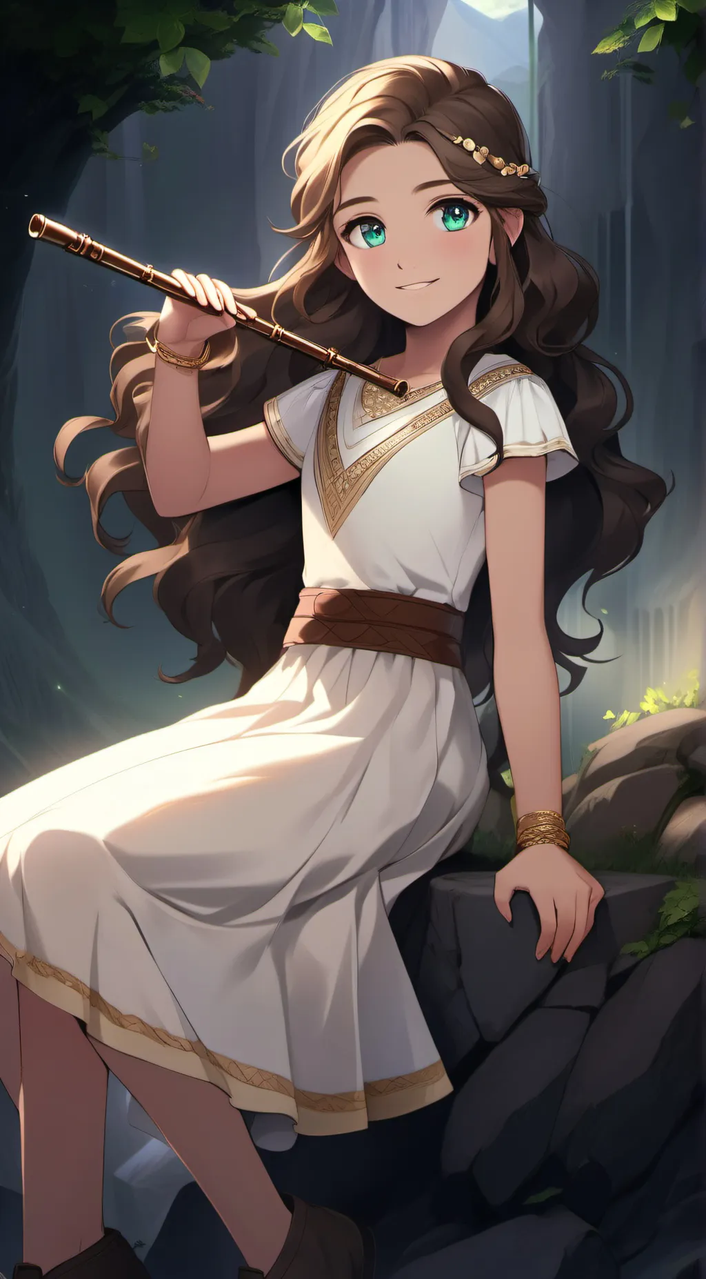 ai character: Autumn background