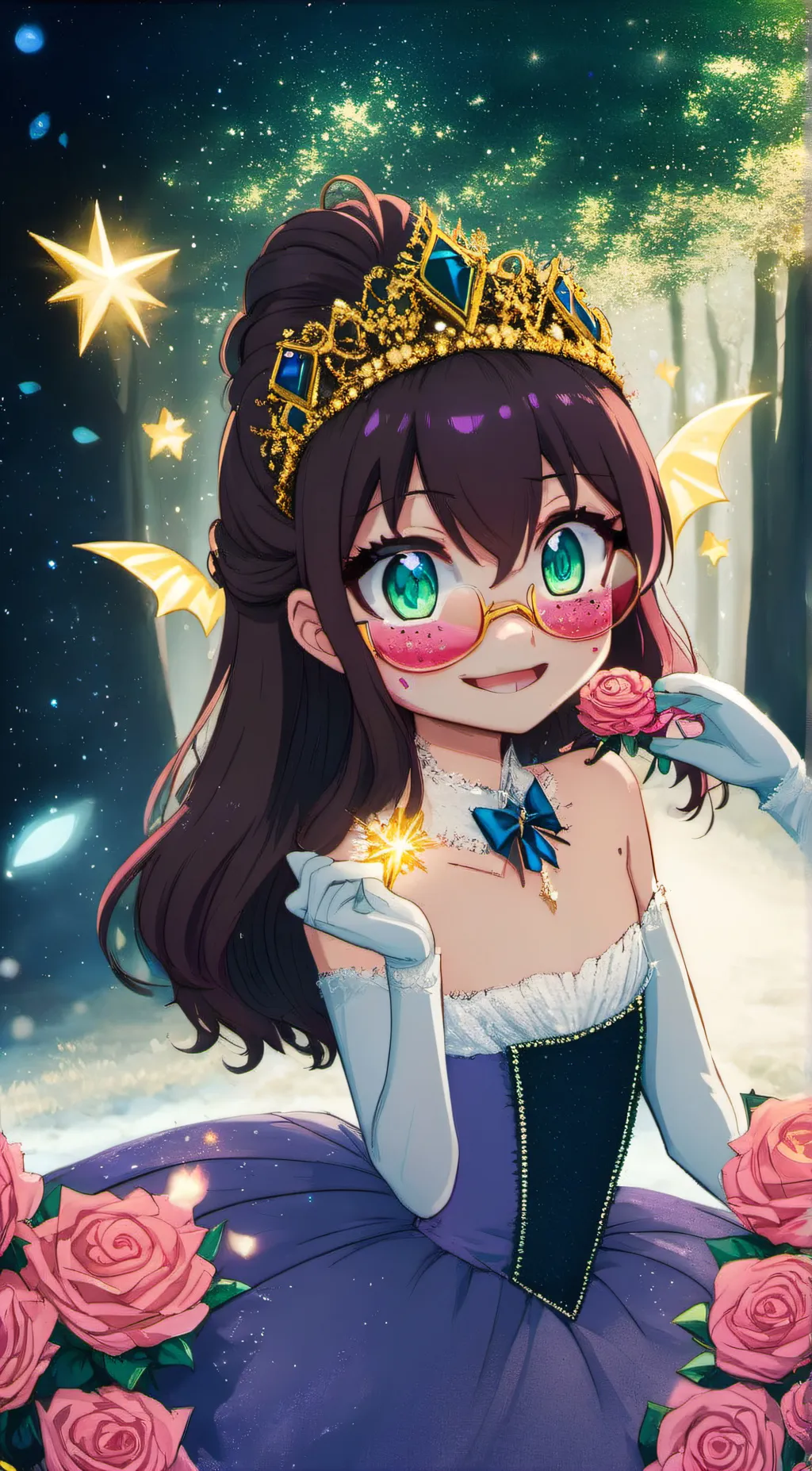 ai character: melody  background