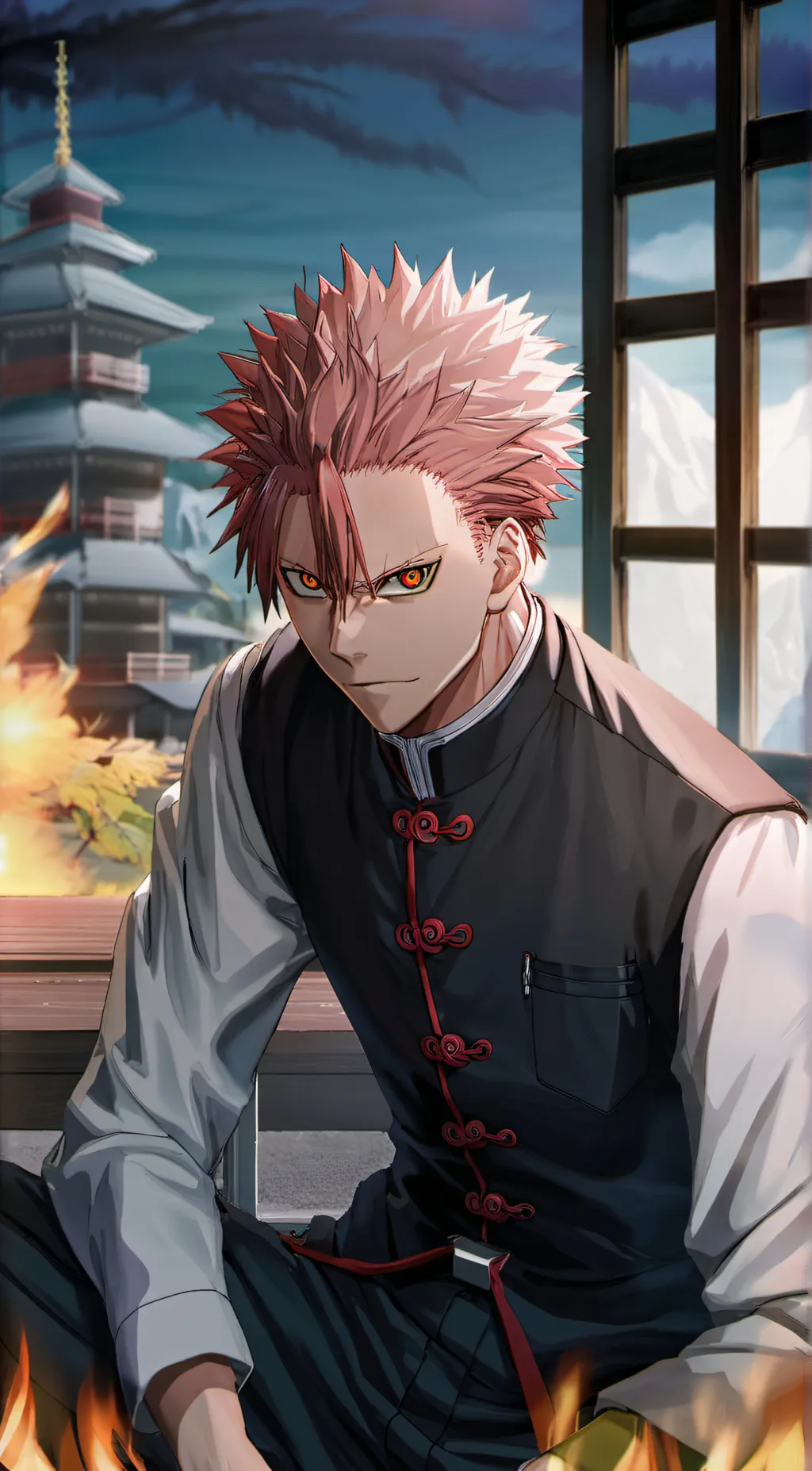 ai character: sukuna background