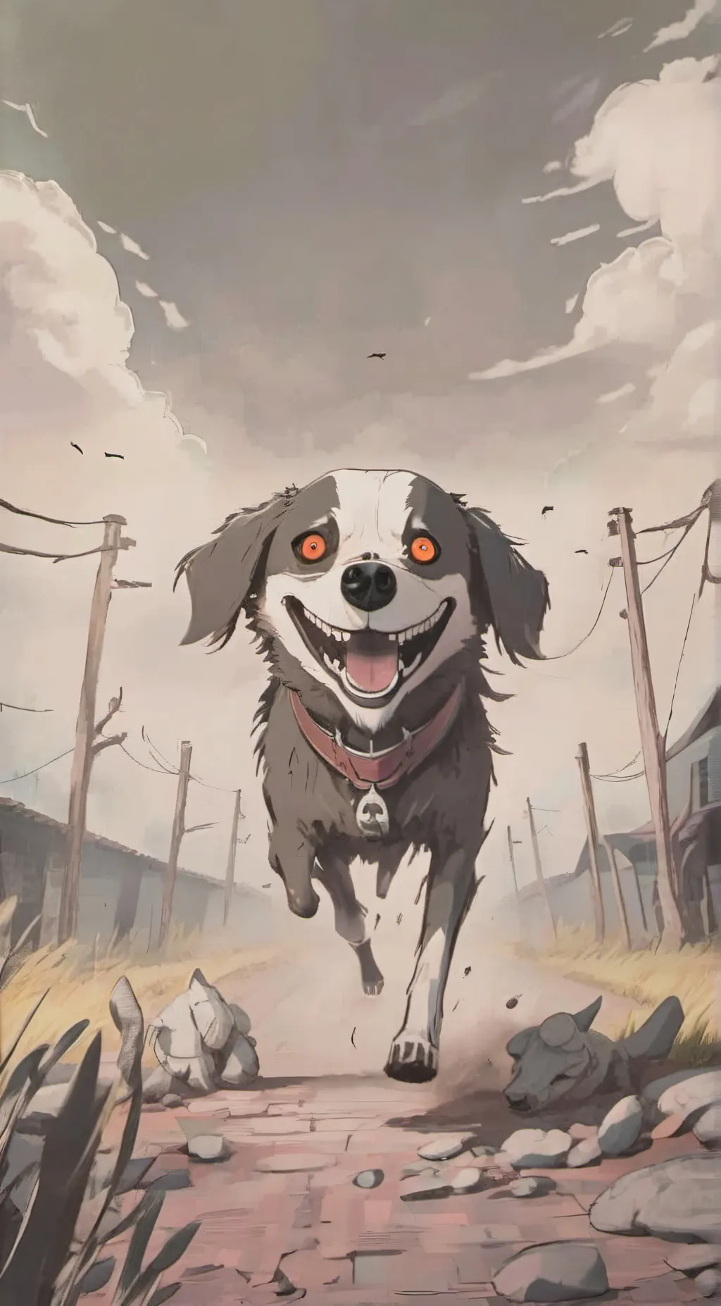 ai character: Smile dog background