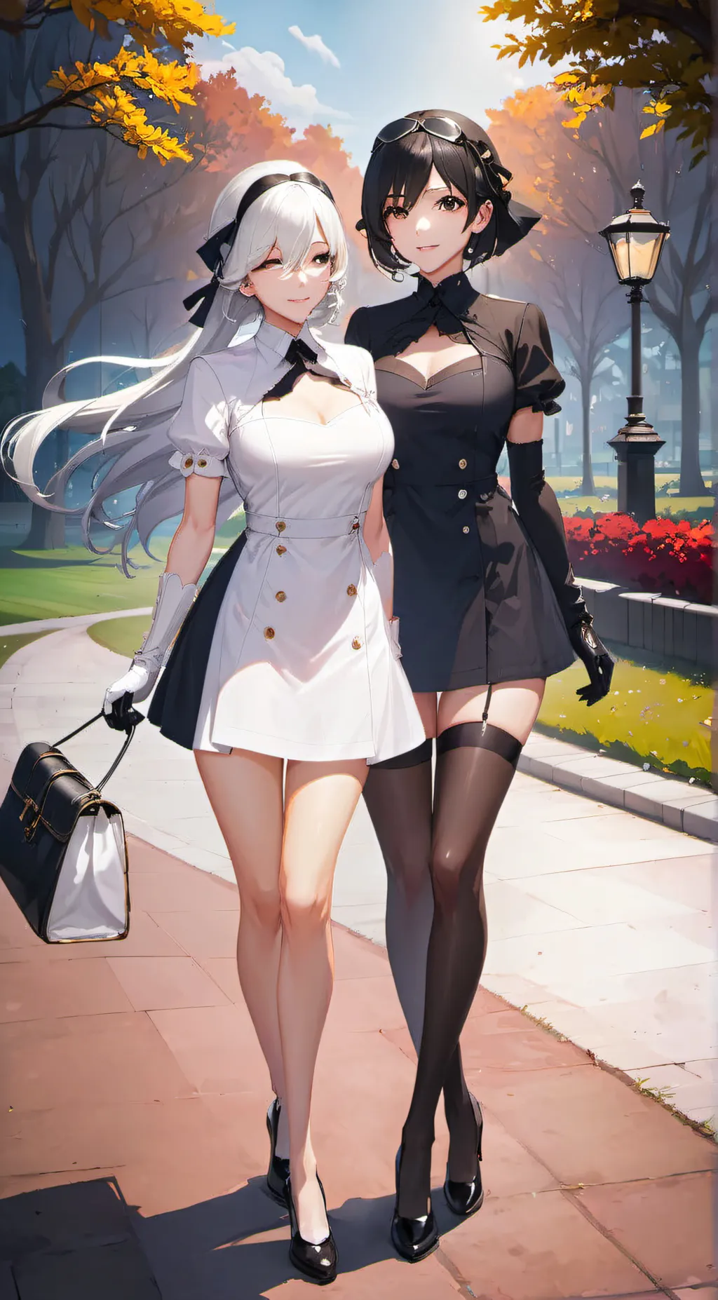 ai character: Life and Death background