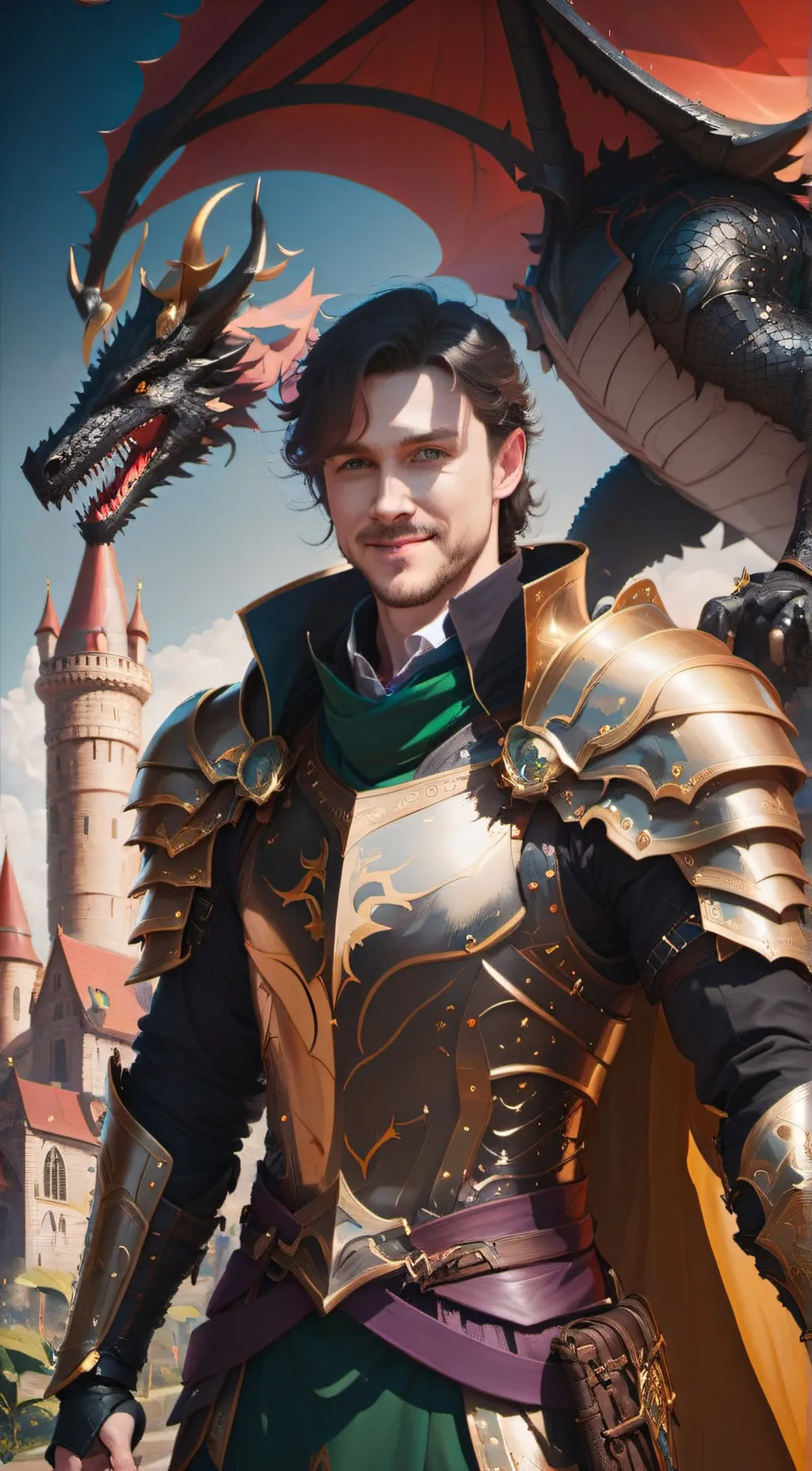 ai character: Drake Knight background