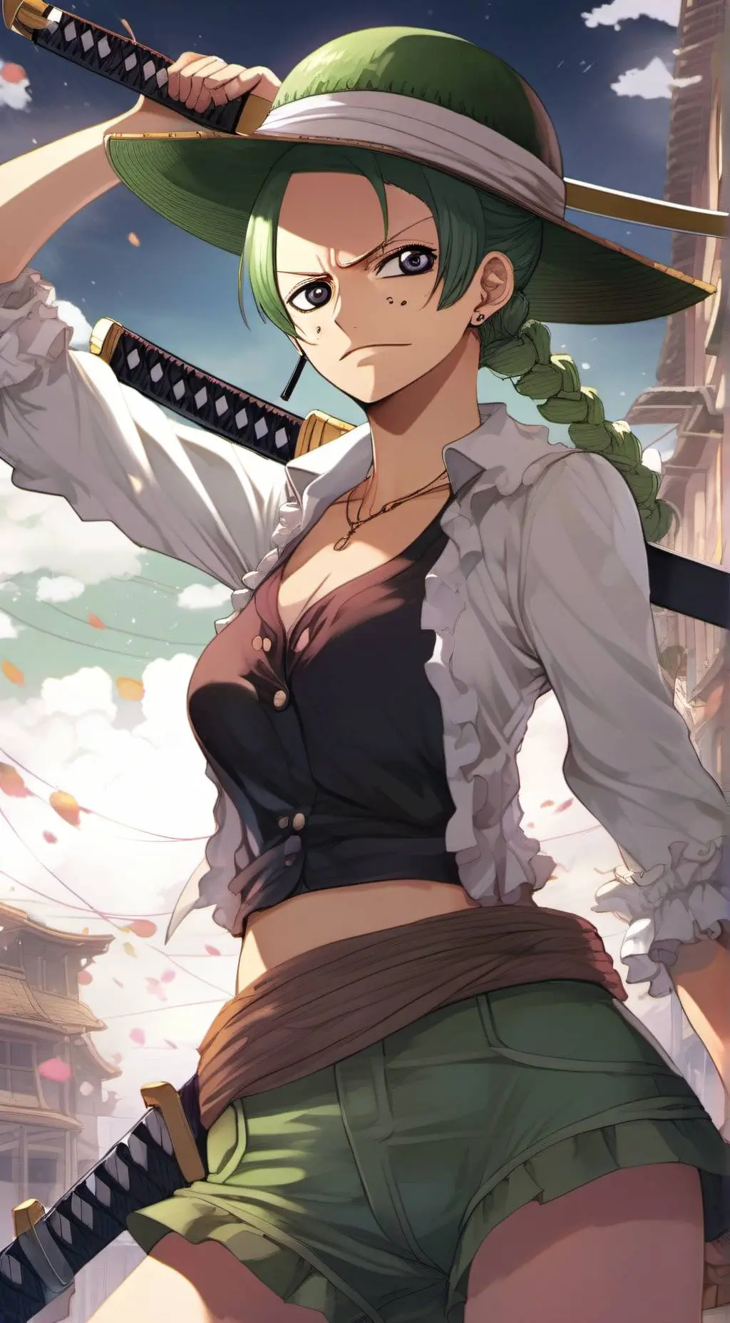 ai character: roronoa zoro background