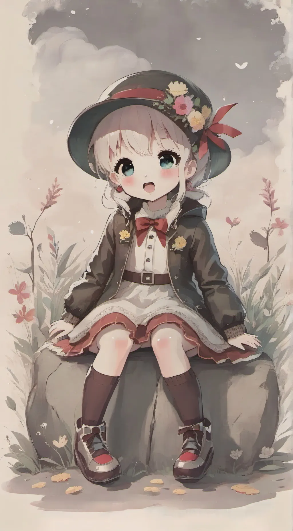 ai character: Oliva~ background