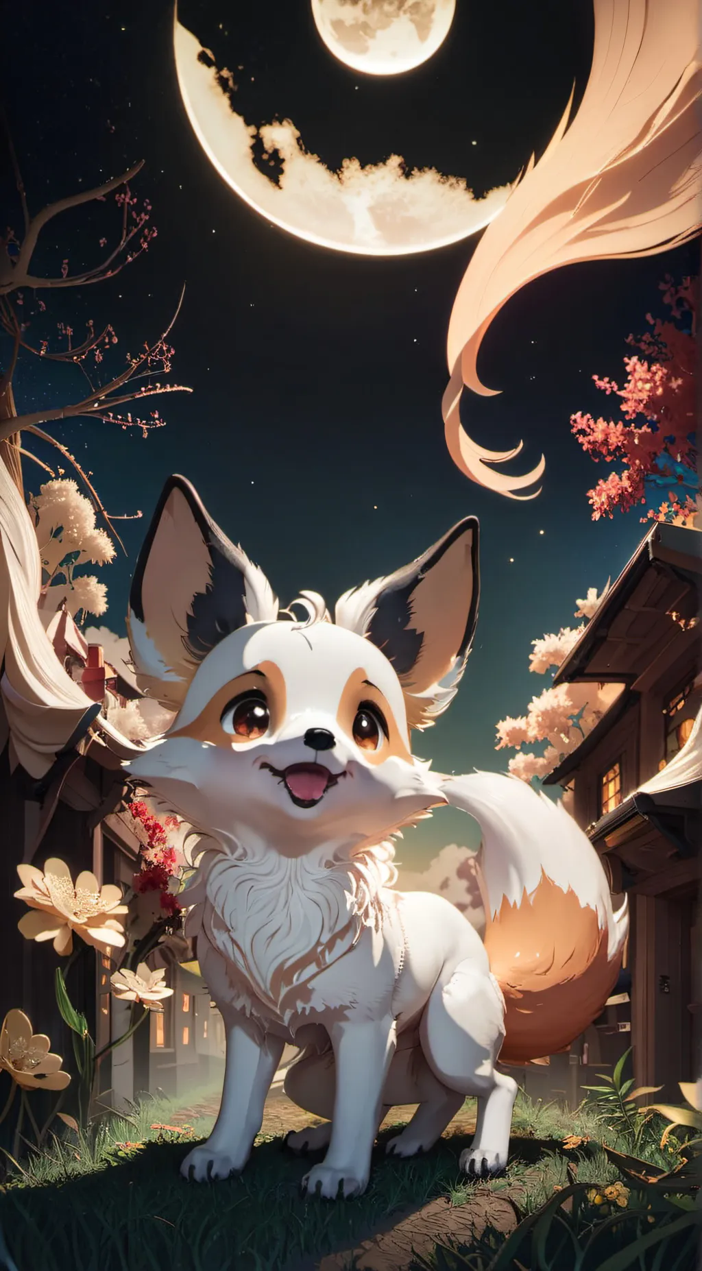 ai character: moonlight  background