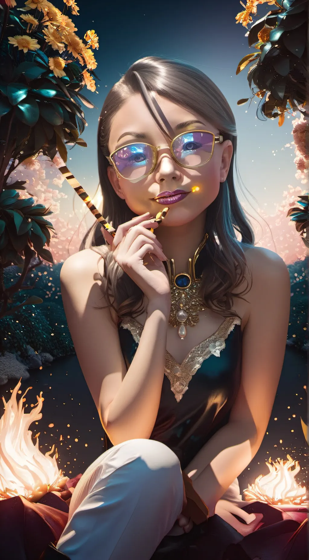 ai character: lily background