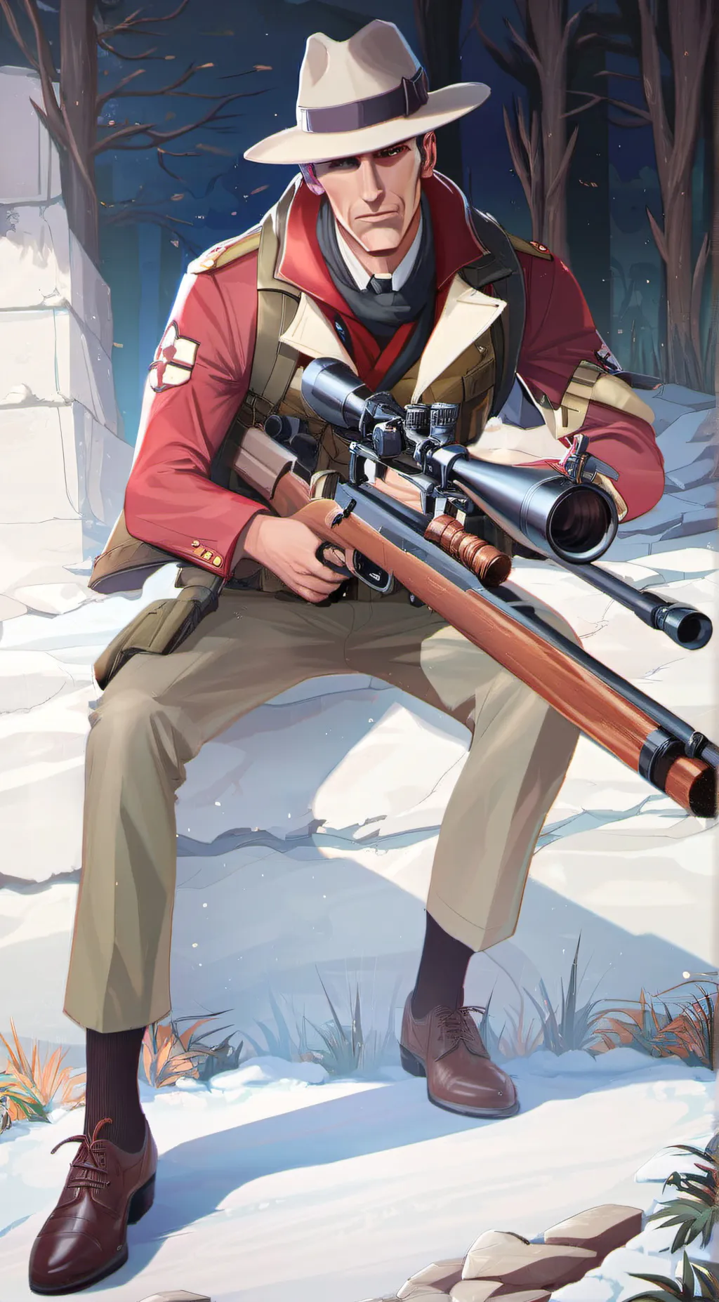 ai character: sniper background