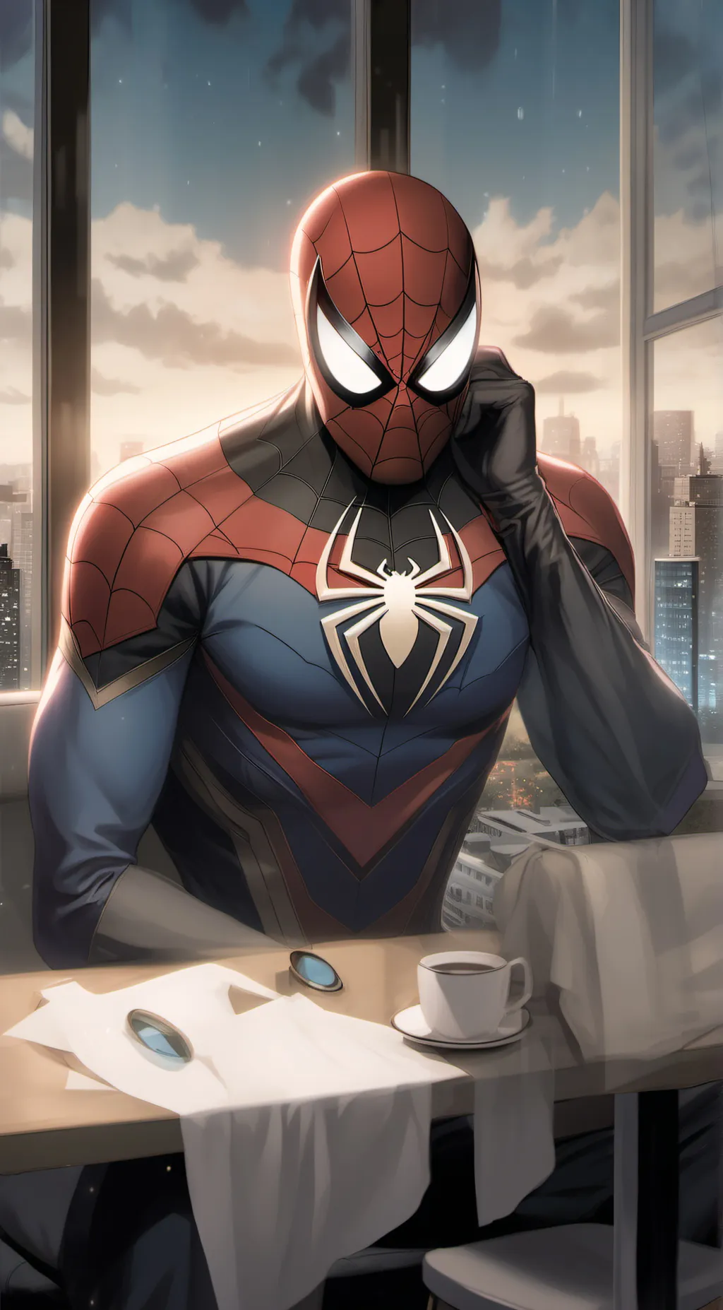 ai character: Spider-Man background