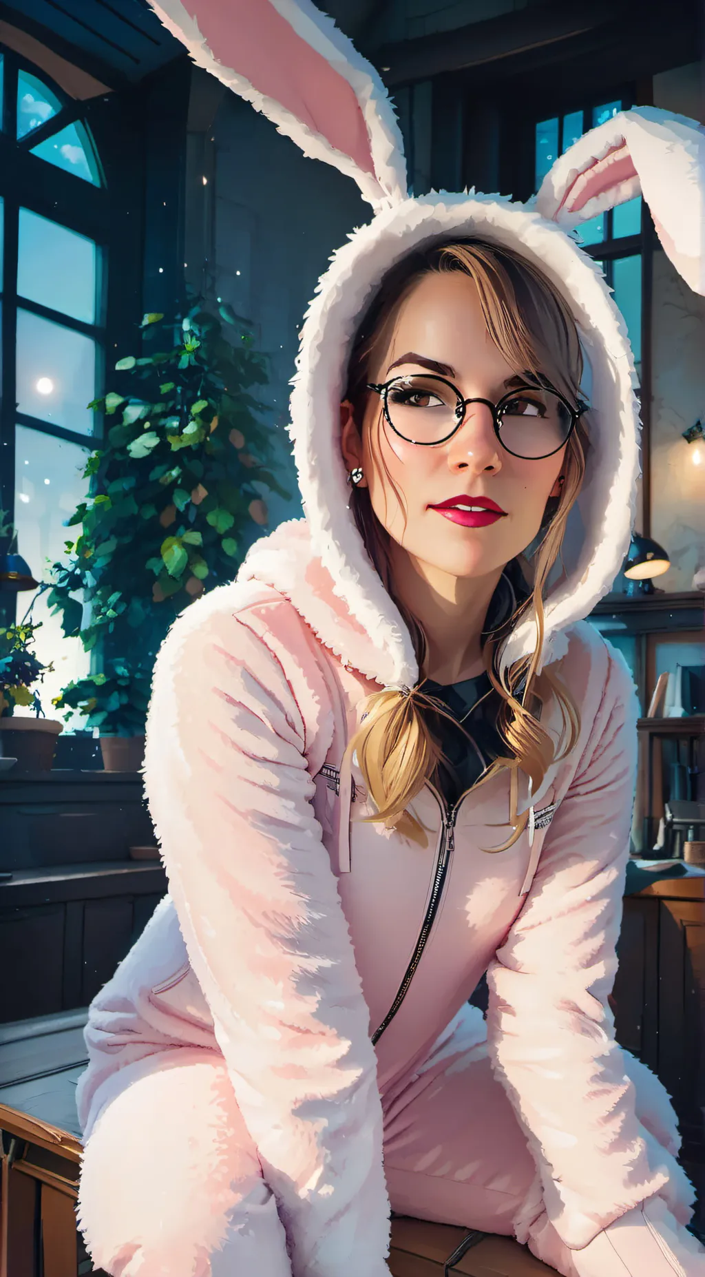 ai character: Luna background