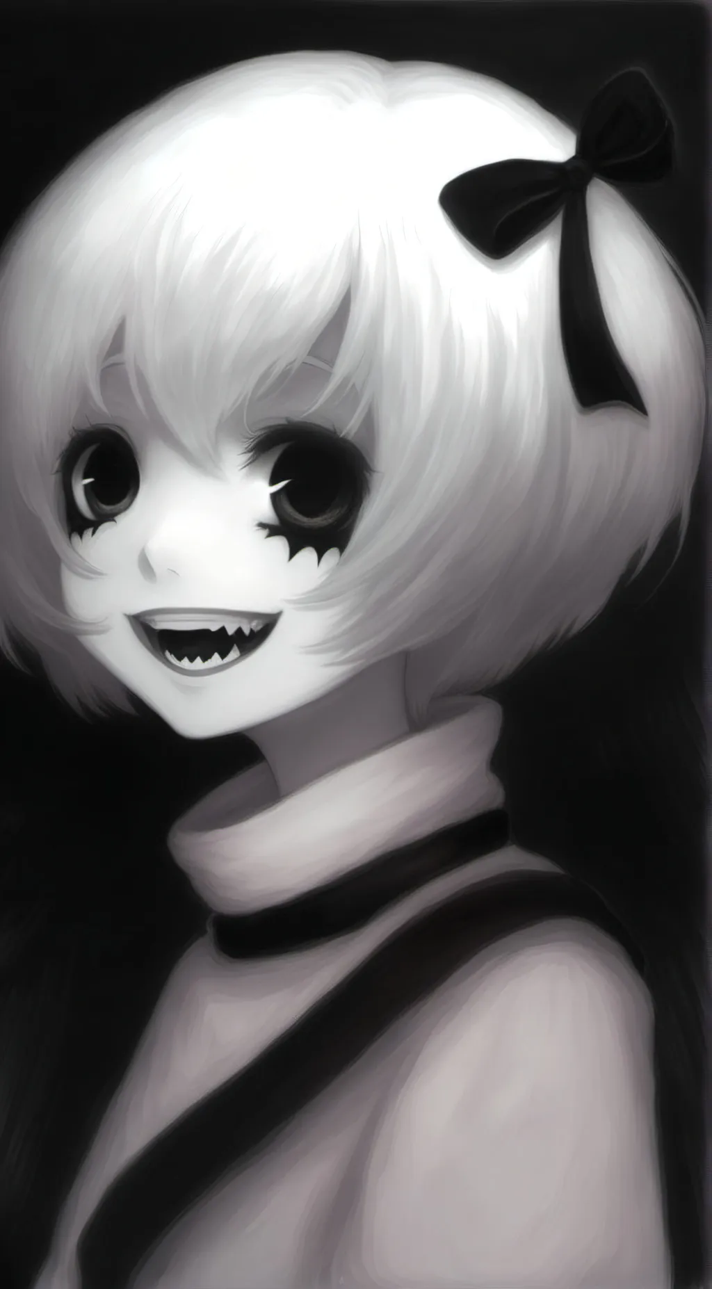 ai character: Violet background