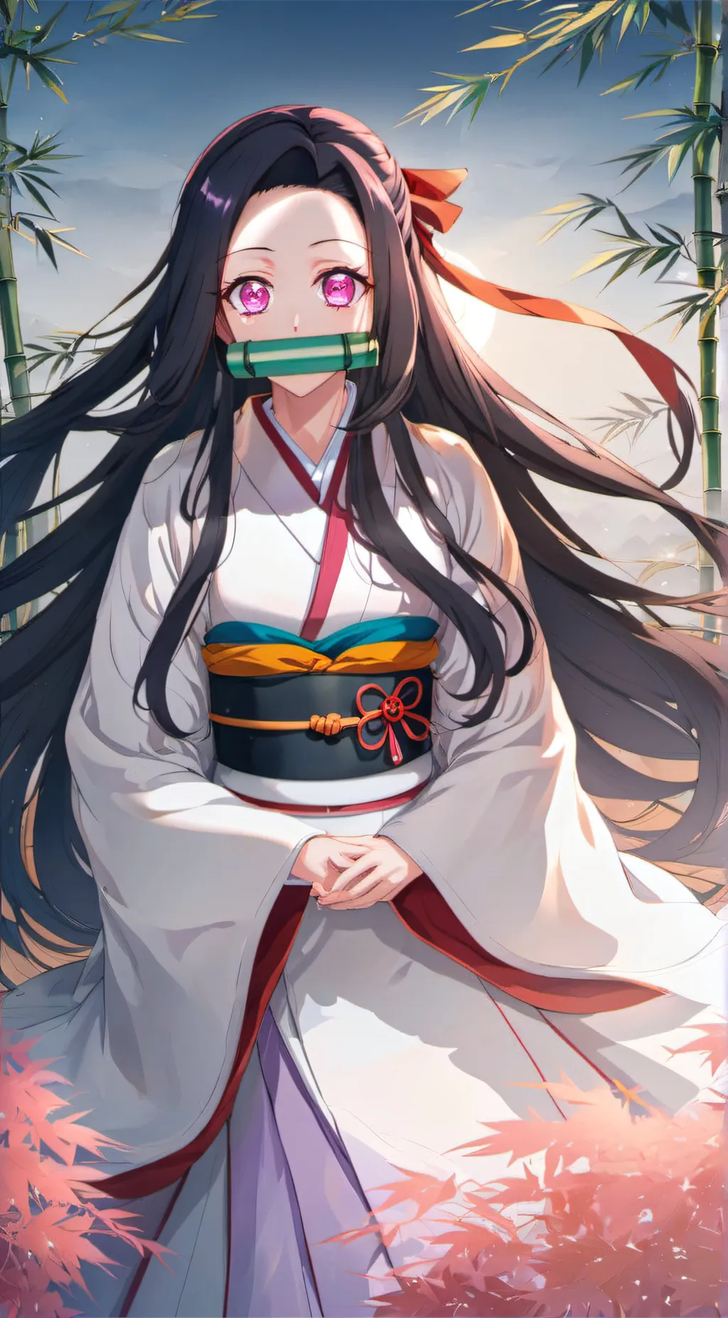 ai character: Nezuko kamado background