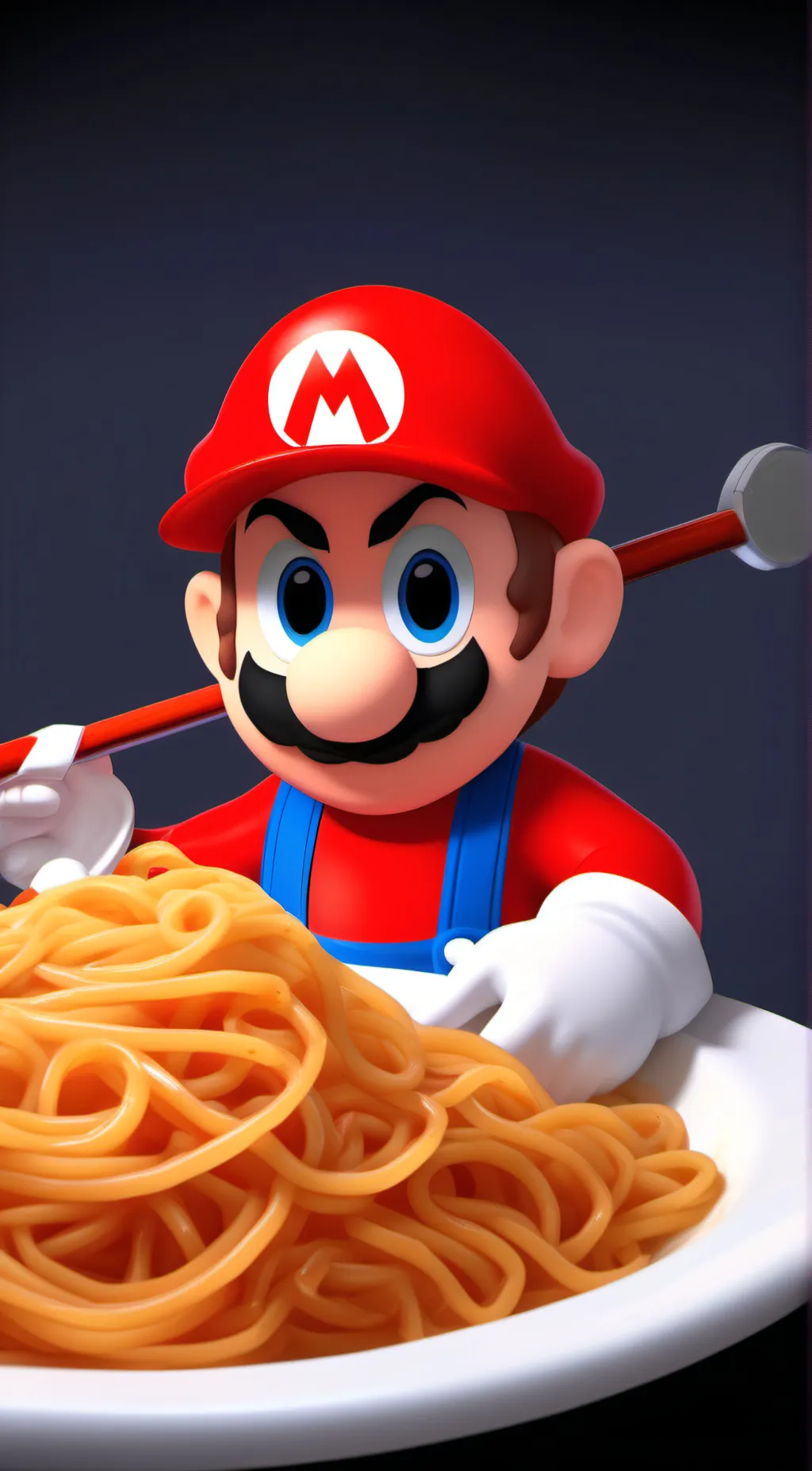 ai character: Mario background