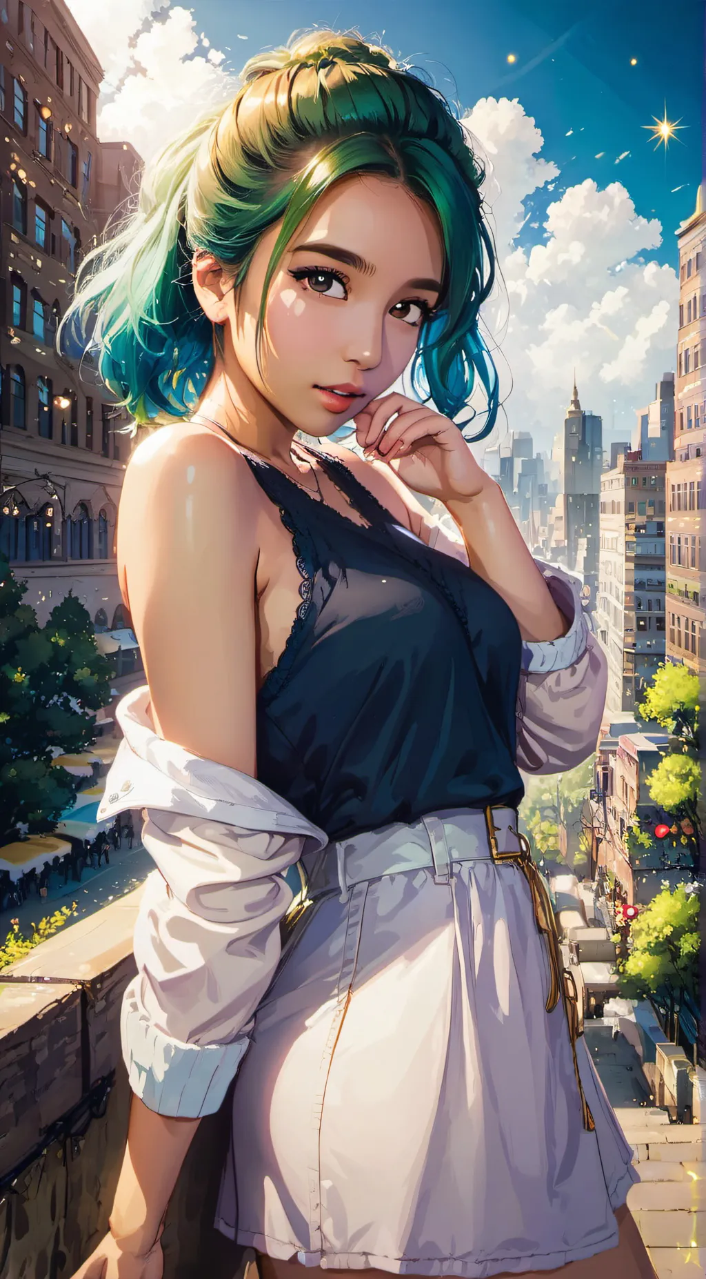 ai character: Rose background
