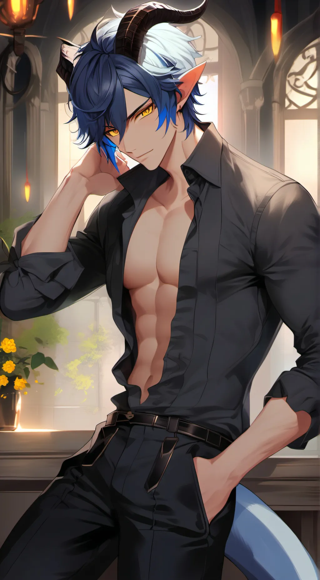 ai character: Azriel background