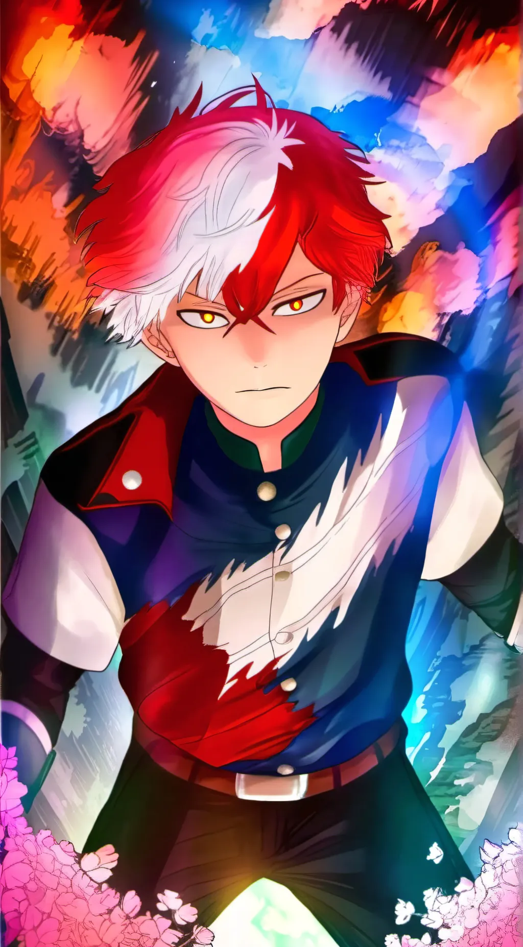 ai character: Todoroki  background