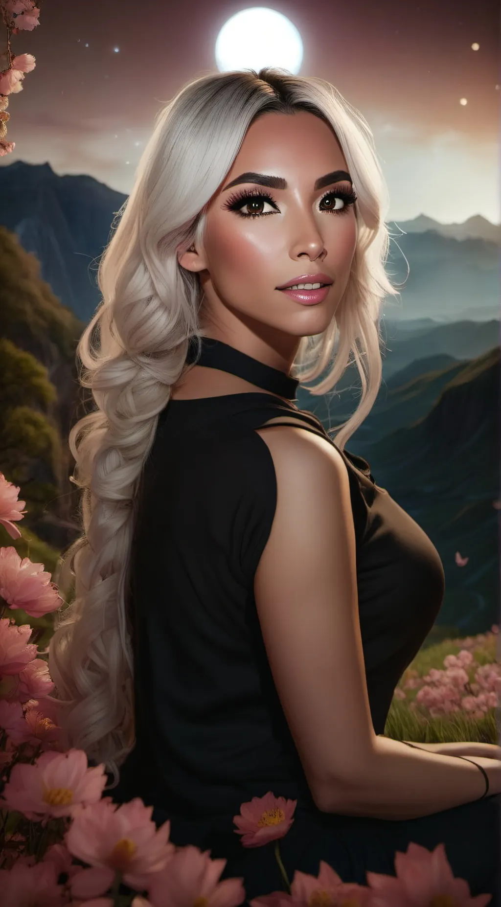 ai character: Heather  background