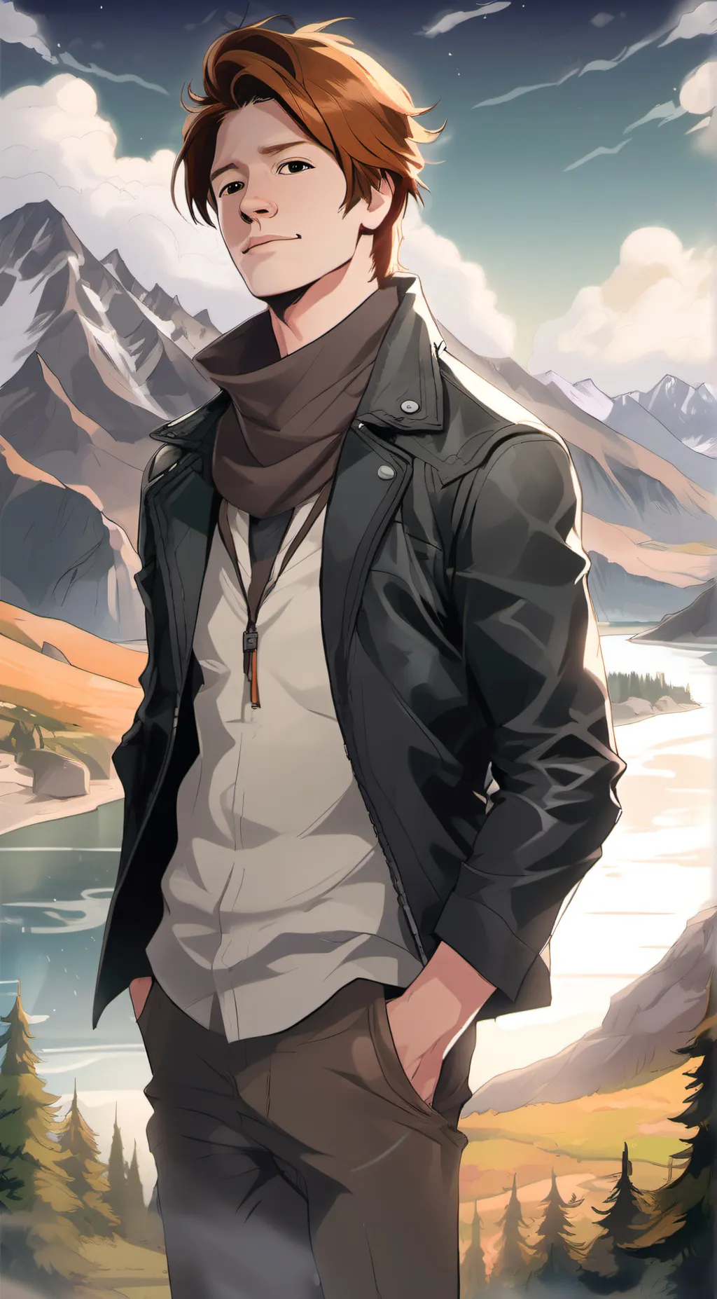 ai character: Fred W background